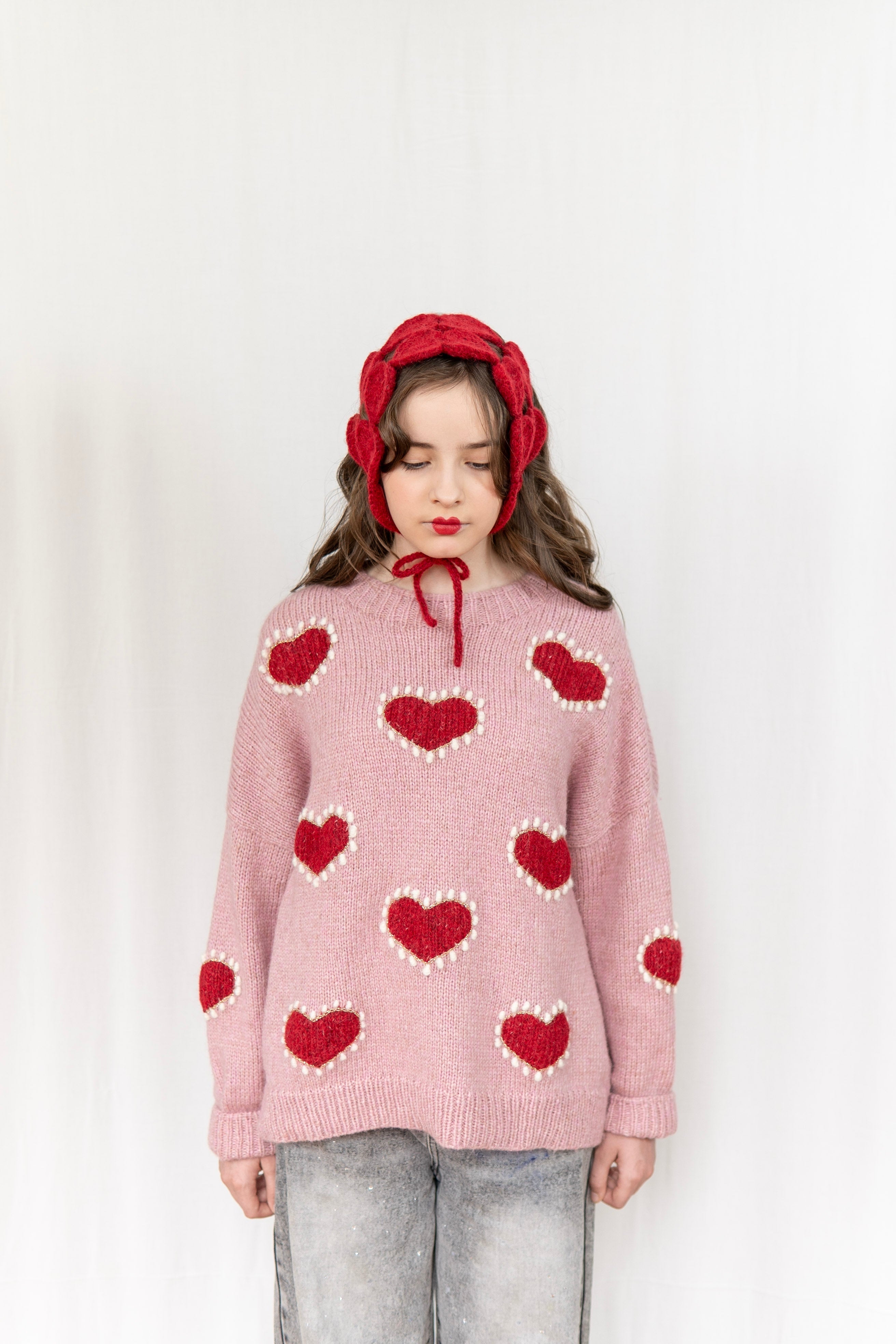 Adult Mon Amour Jumper| Powder pink | In Stock (S)