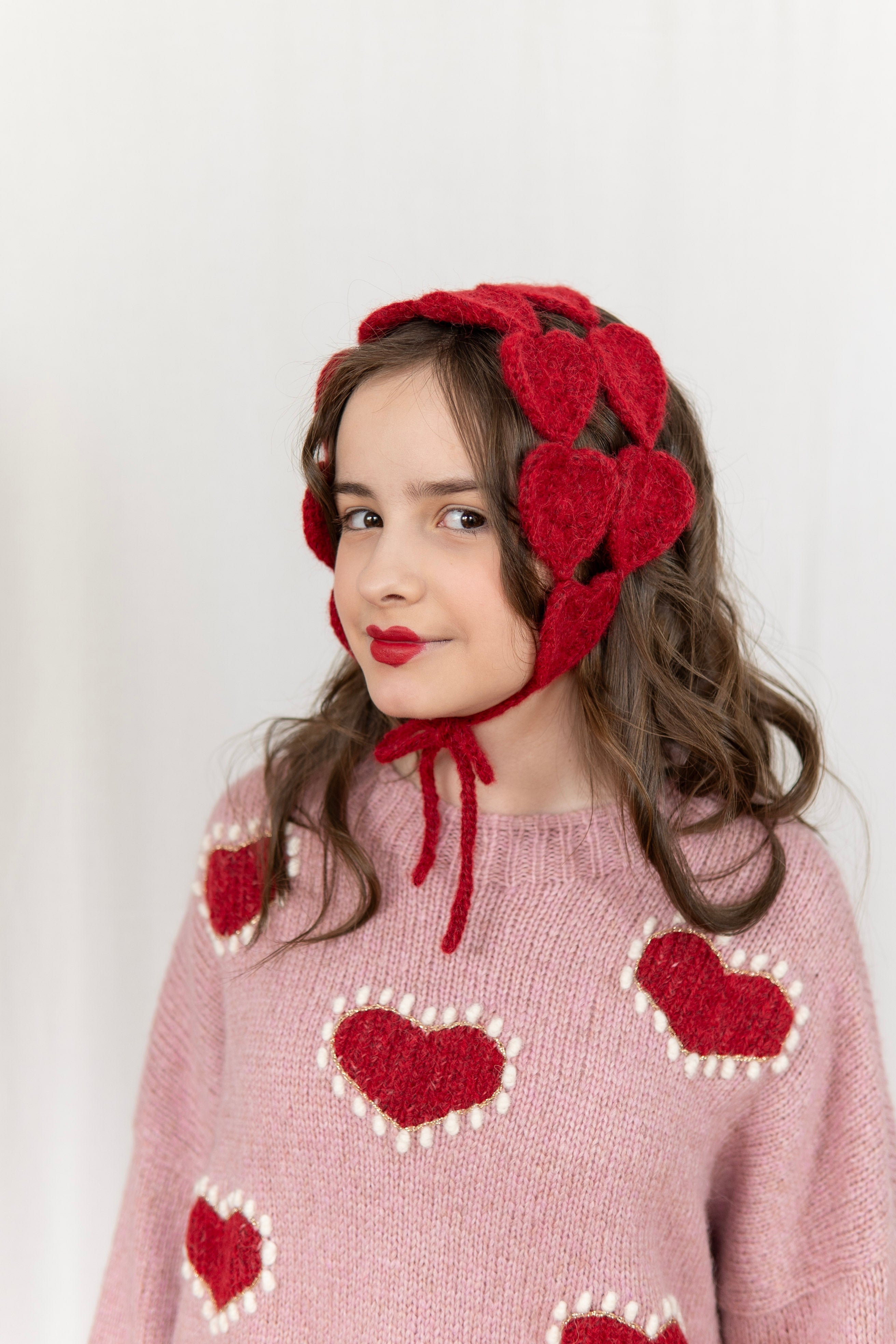 Mon Amour Ear Warmer | Red | In Stock