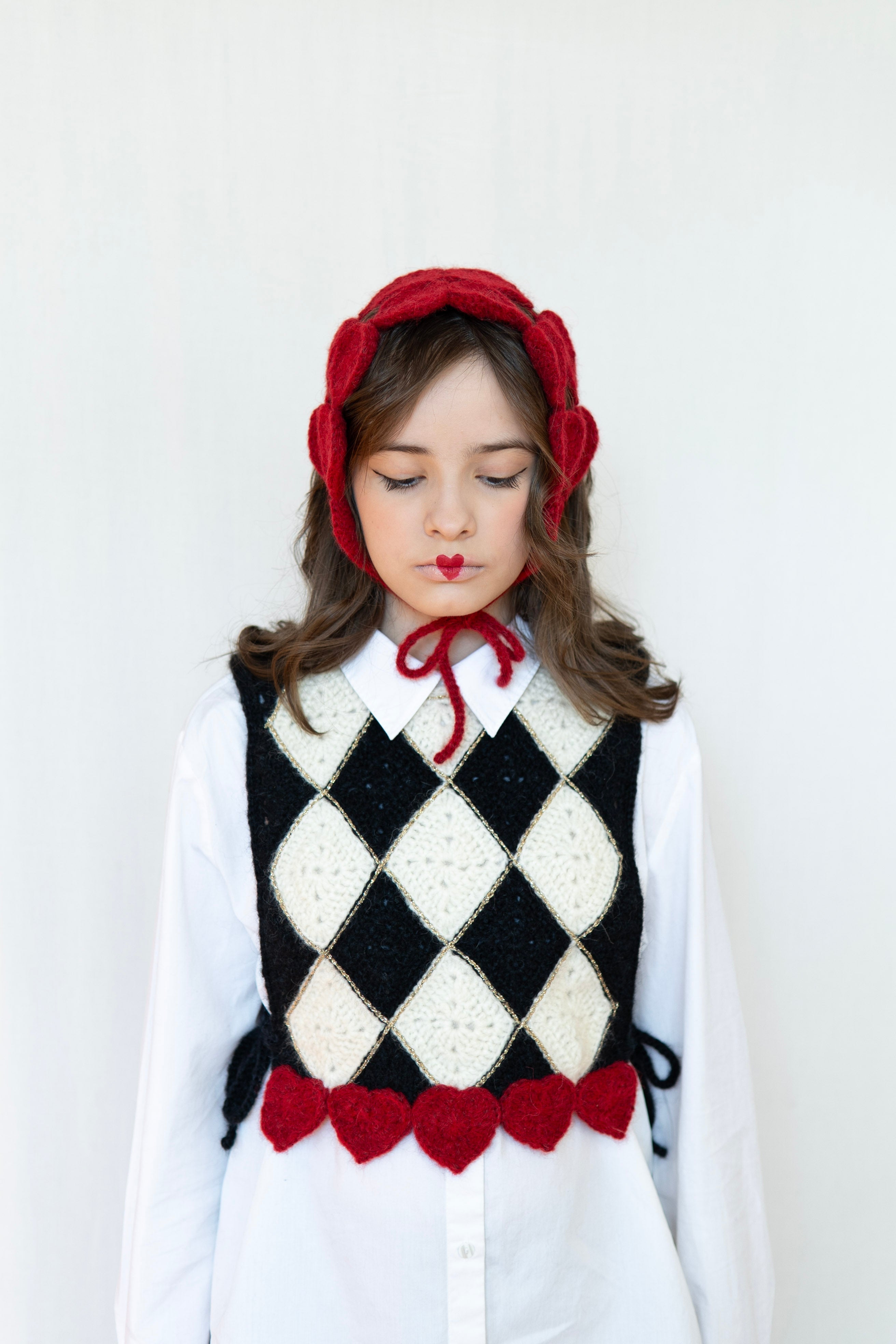 Mon Amour Crochet Vest | In Stock (4-6 y)