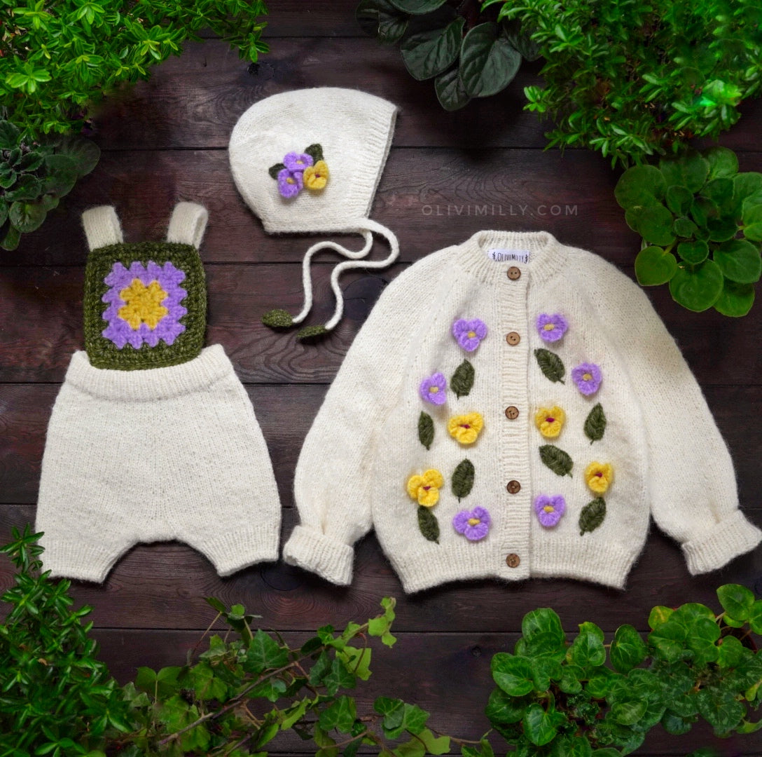 Violets Romper | Off White