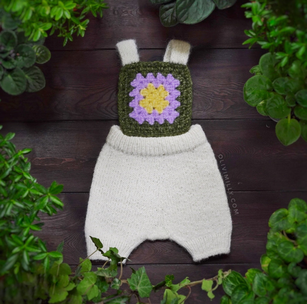 Violets Romper | Off White