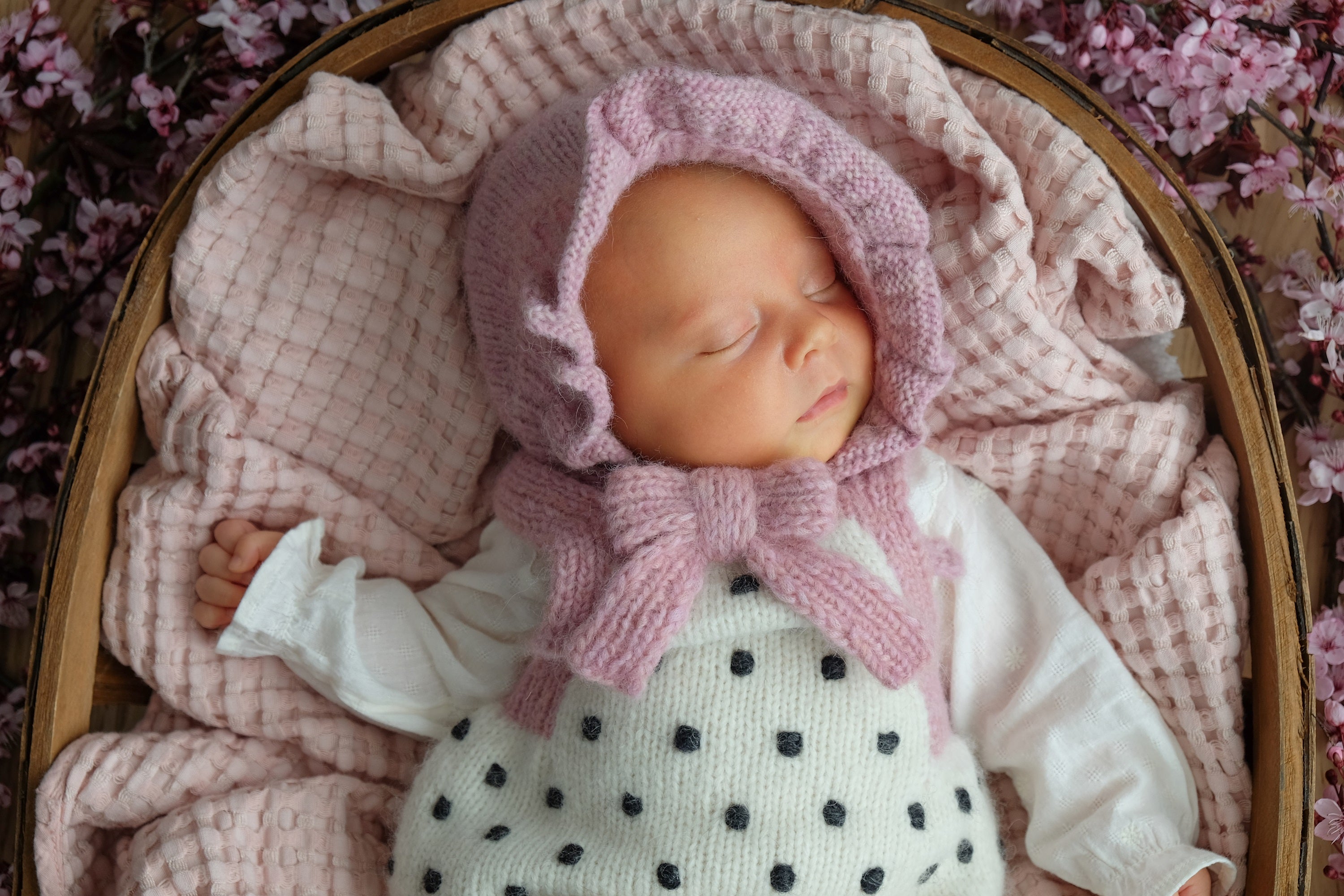 Amelia bonnet | Powder Pink