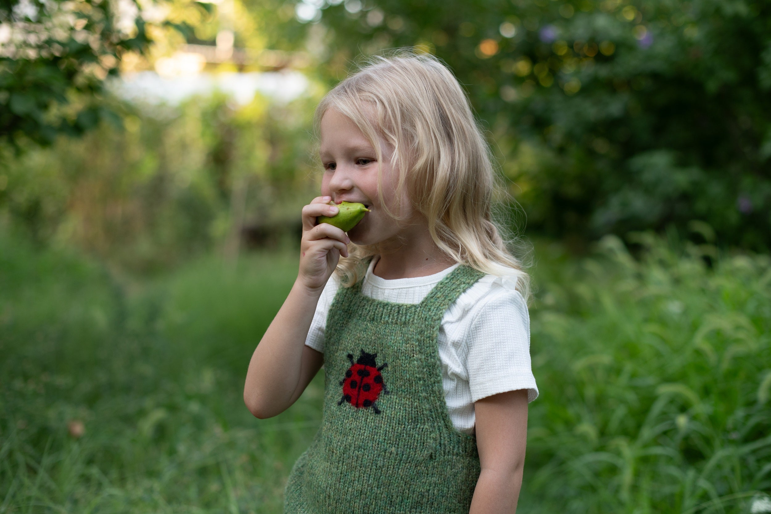 Ladybug romper | Moss Green