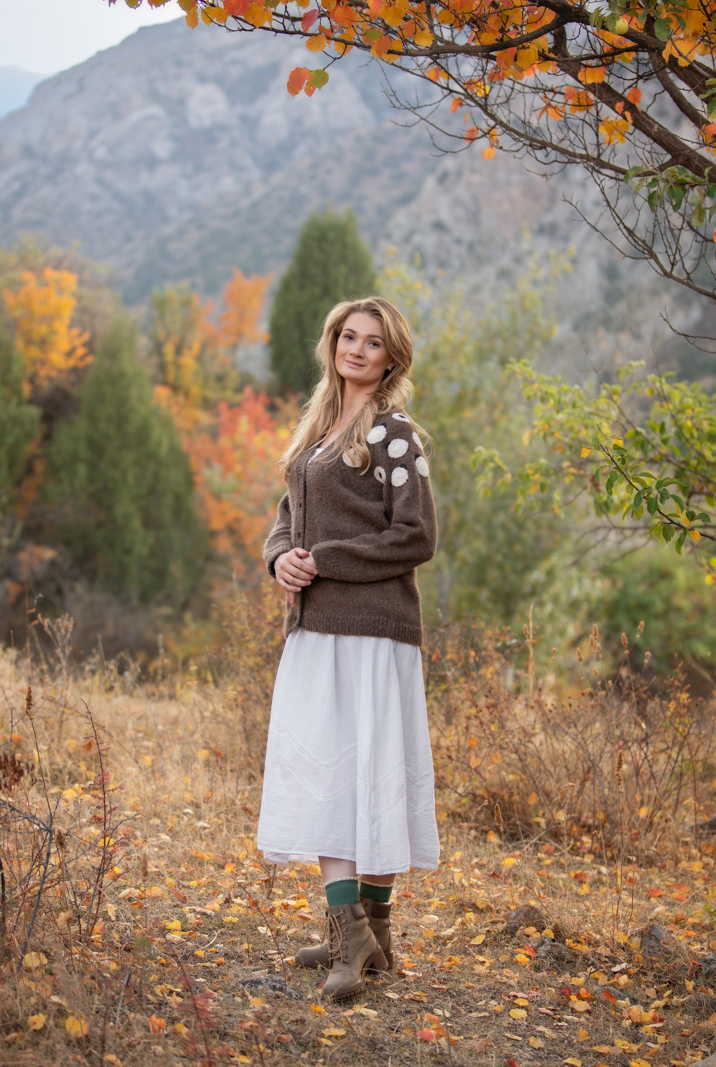 Adult Sheeps cardigan |brown| in stock (size L)