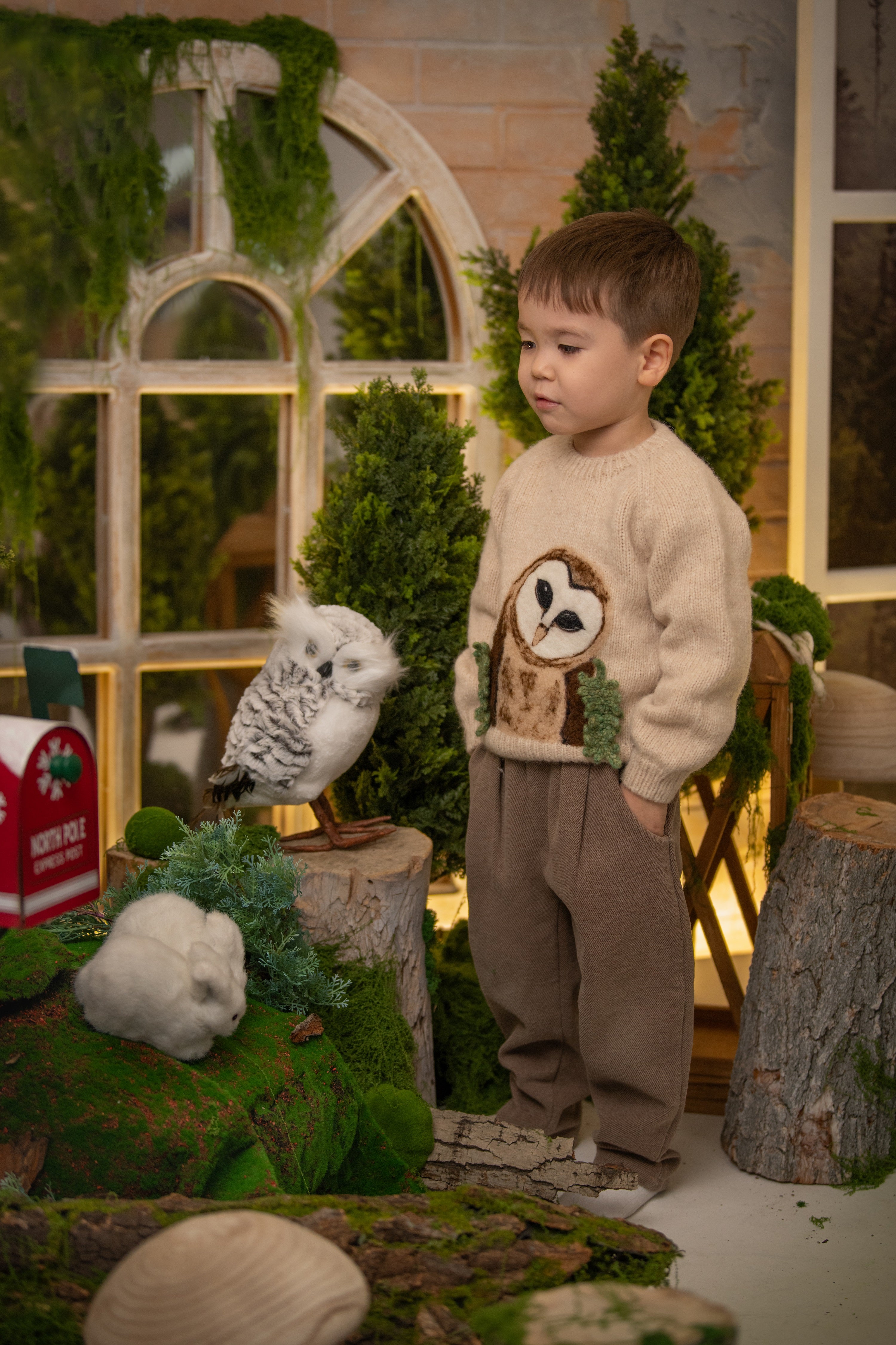 Owl Jumper | Wheat