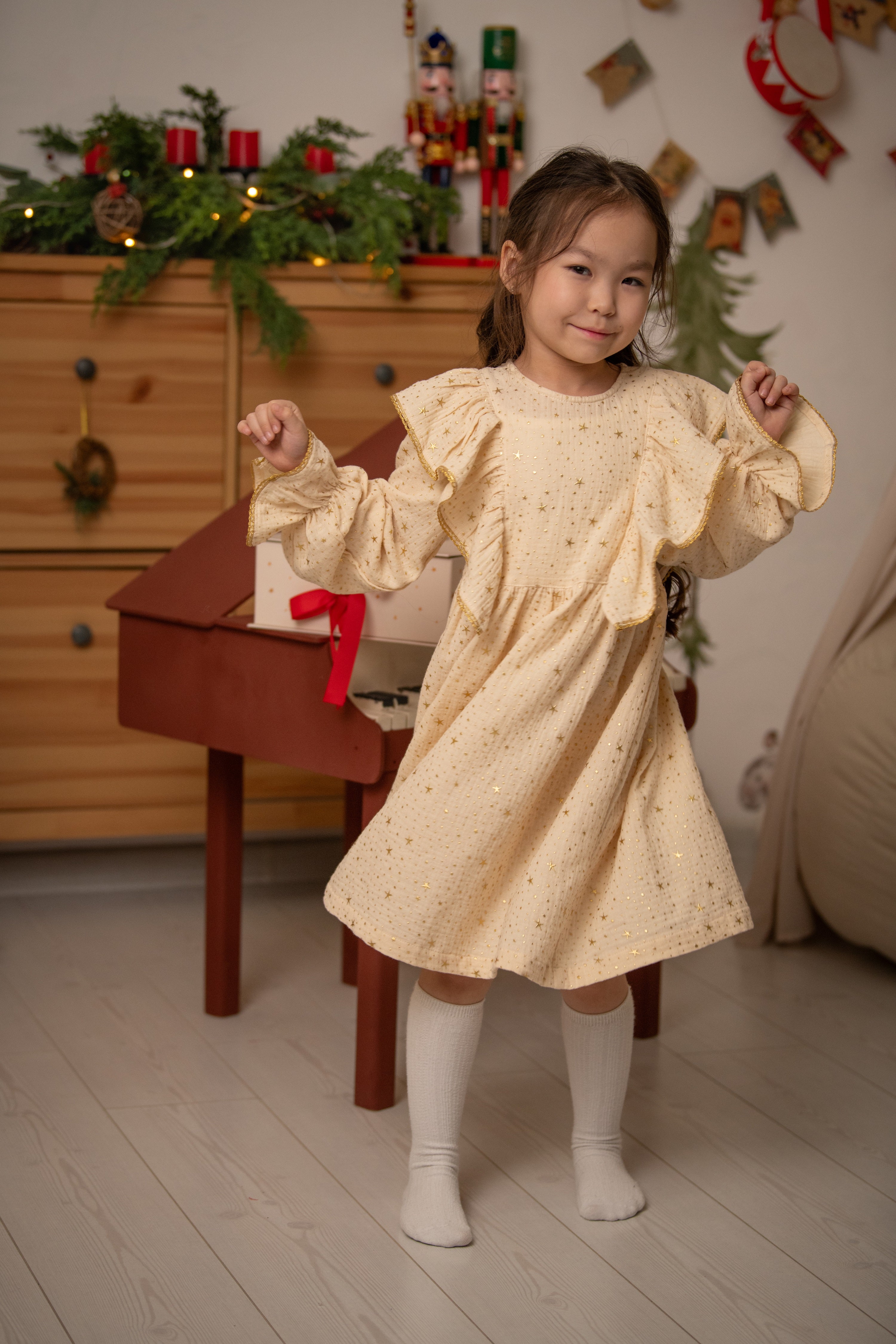 Stars Dress | Beige
