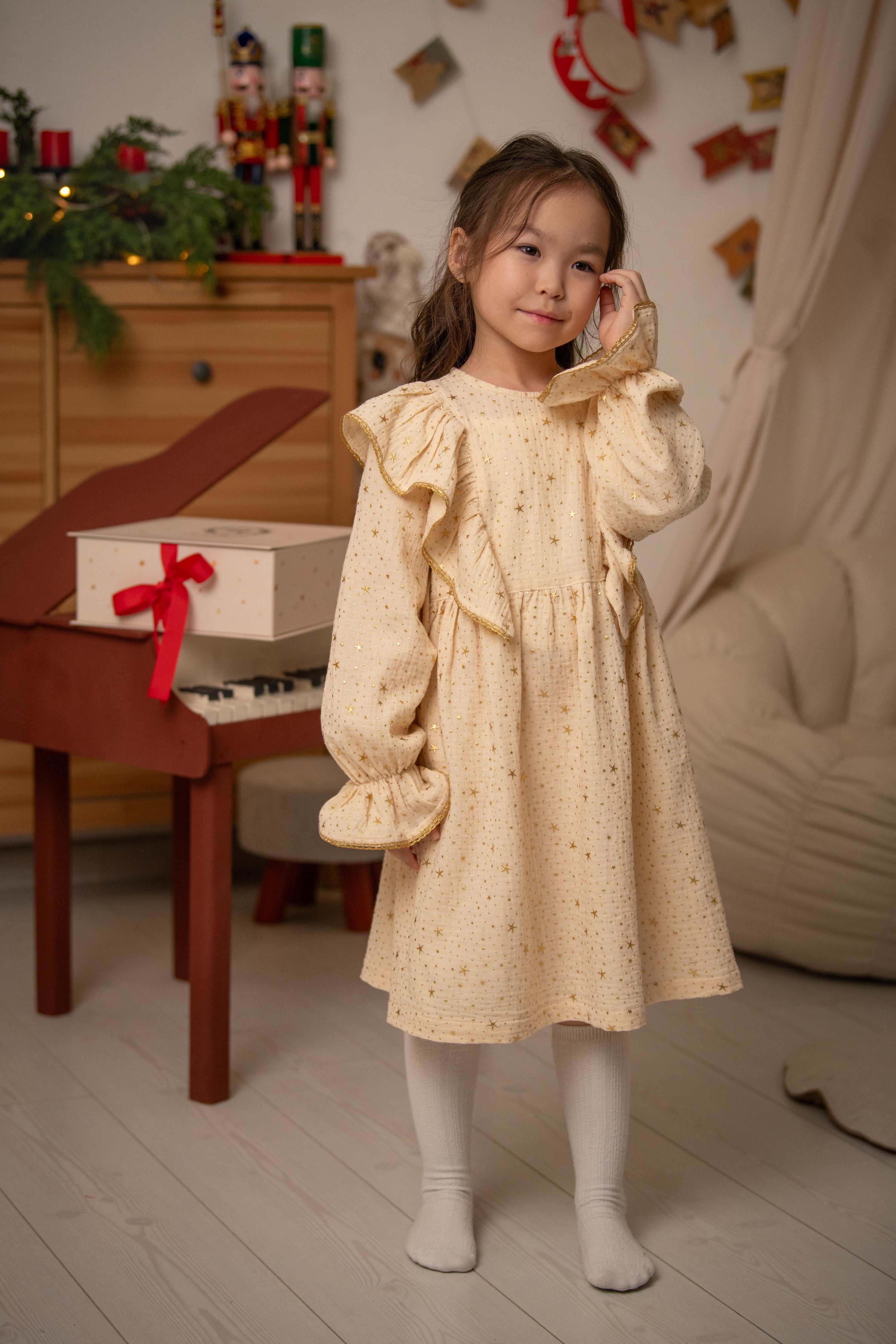 Stars Dress | Beige