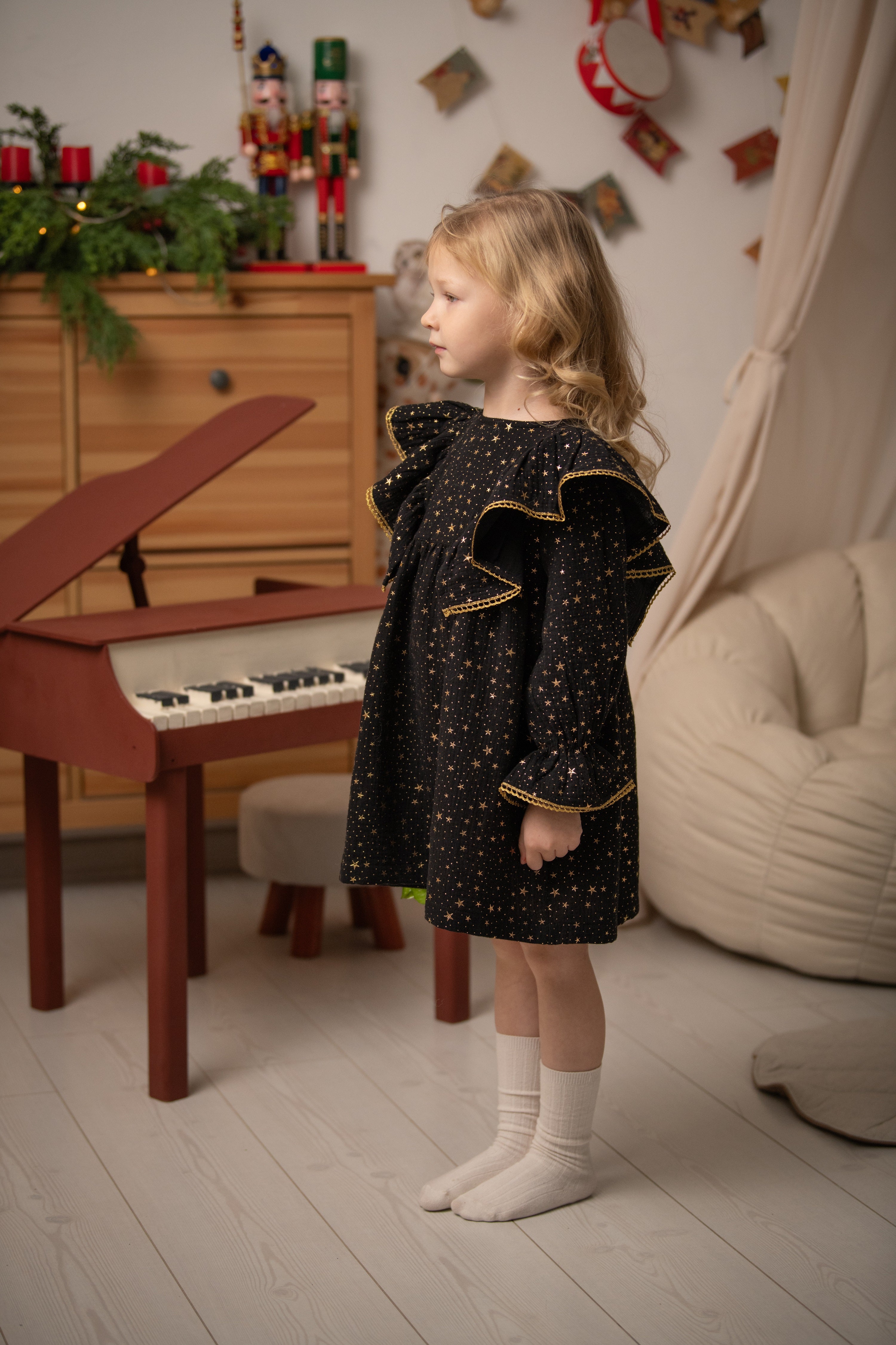 Stars Dress | Black