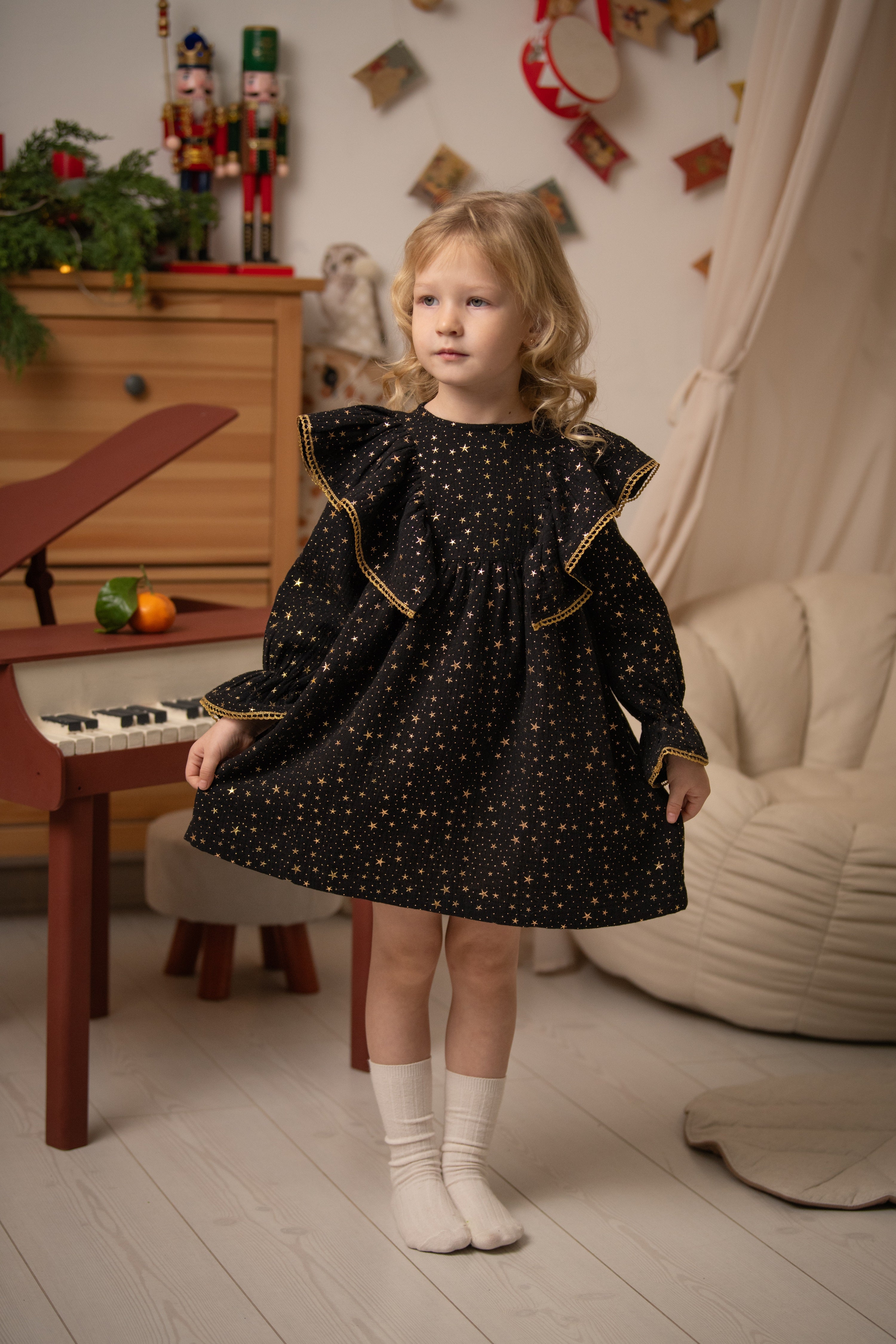 Stars Dress | Black