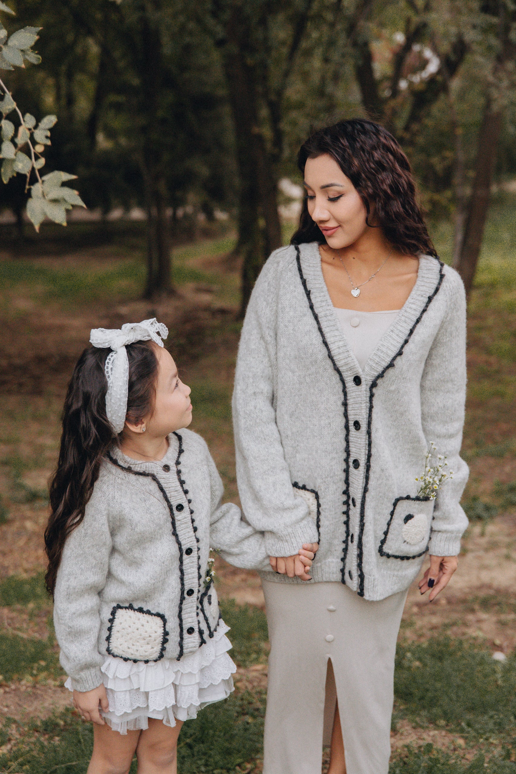 Adult Sheep cardigan with poсkets | Light Grey