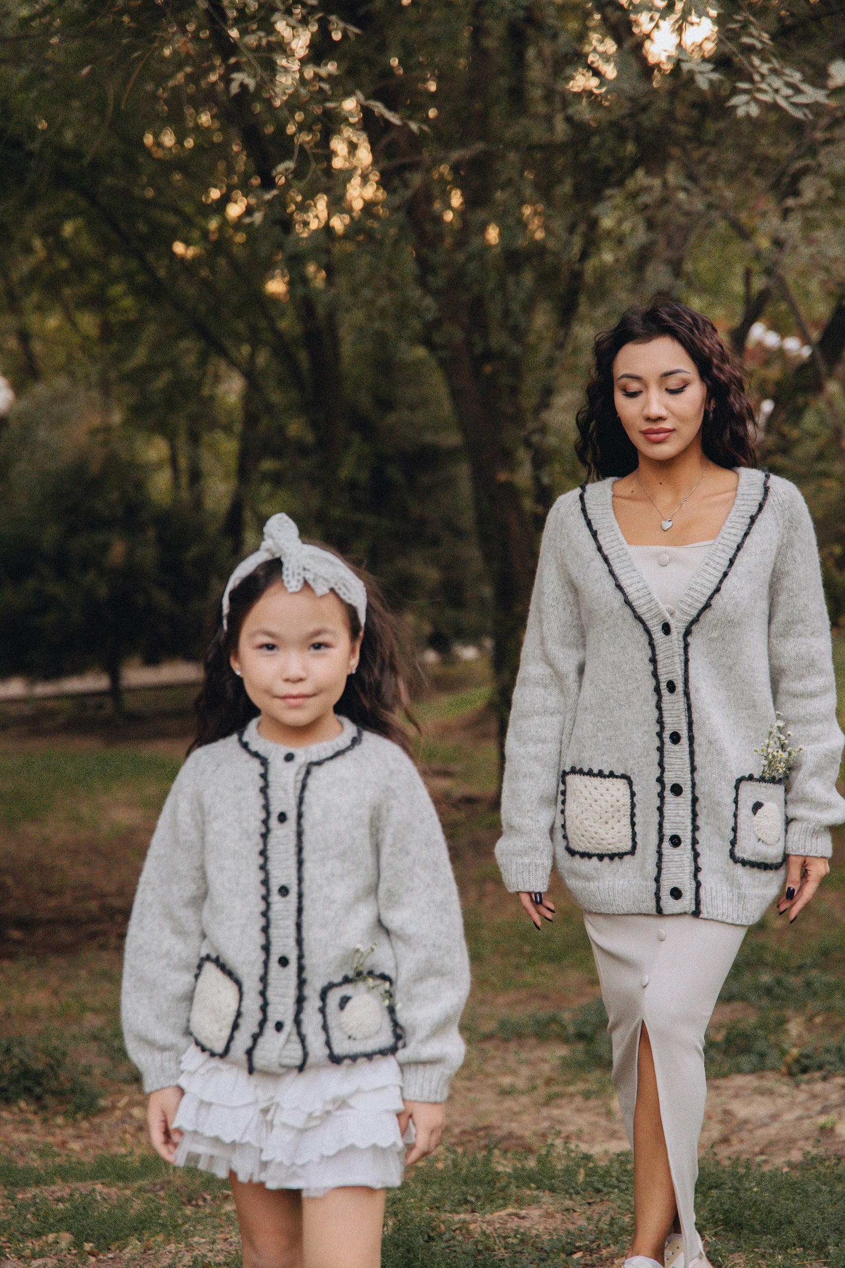 Sheeps cardigan with pockets | Light grey