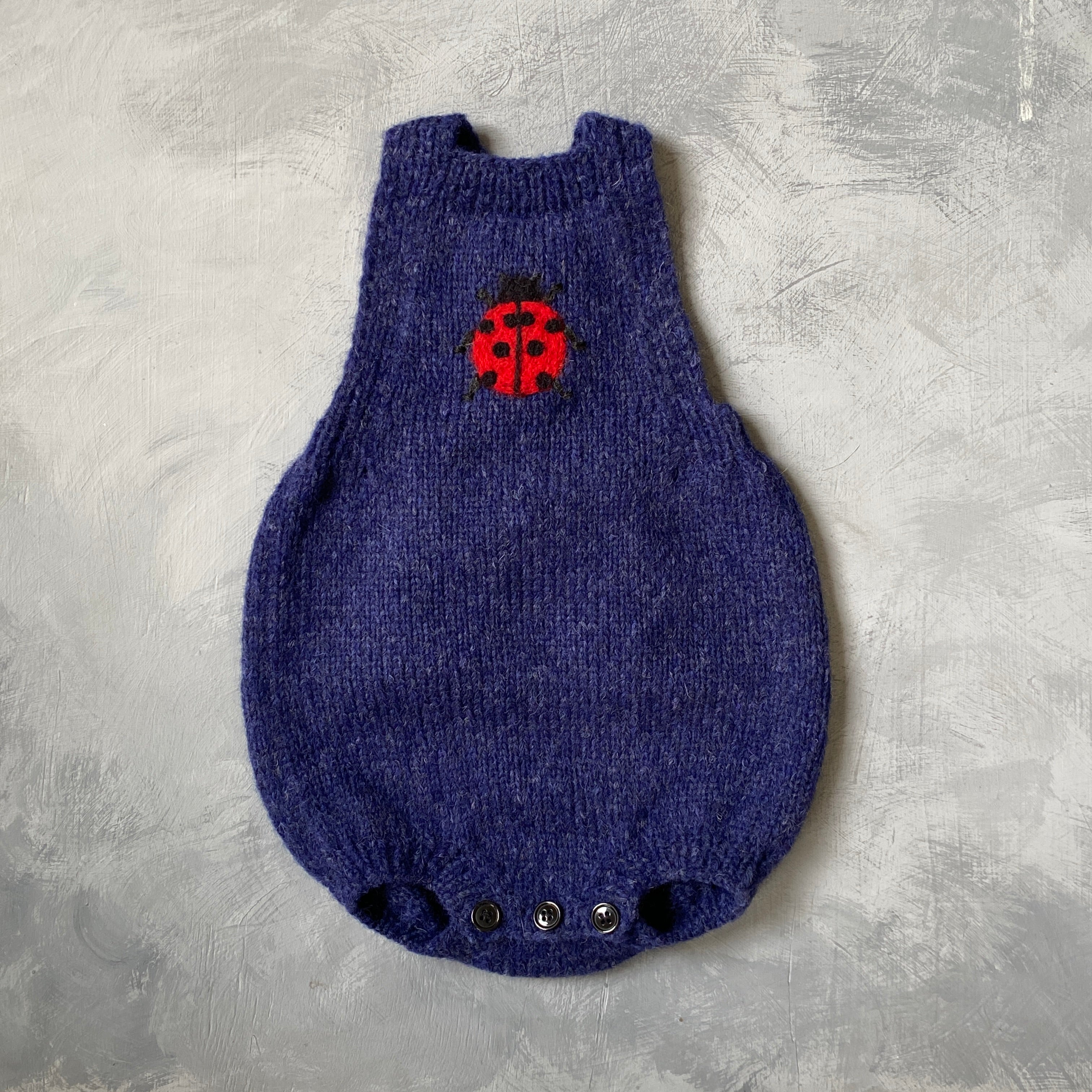 Ladybug romper | Dark blue