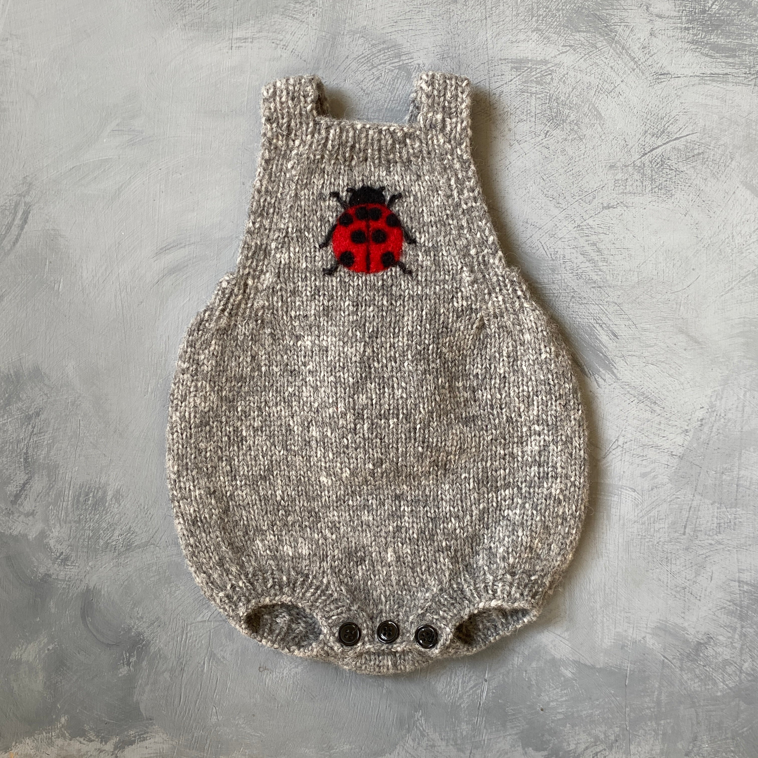 Ladybug romper | Dark Grey