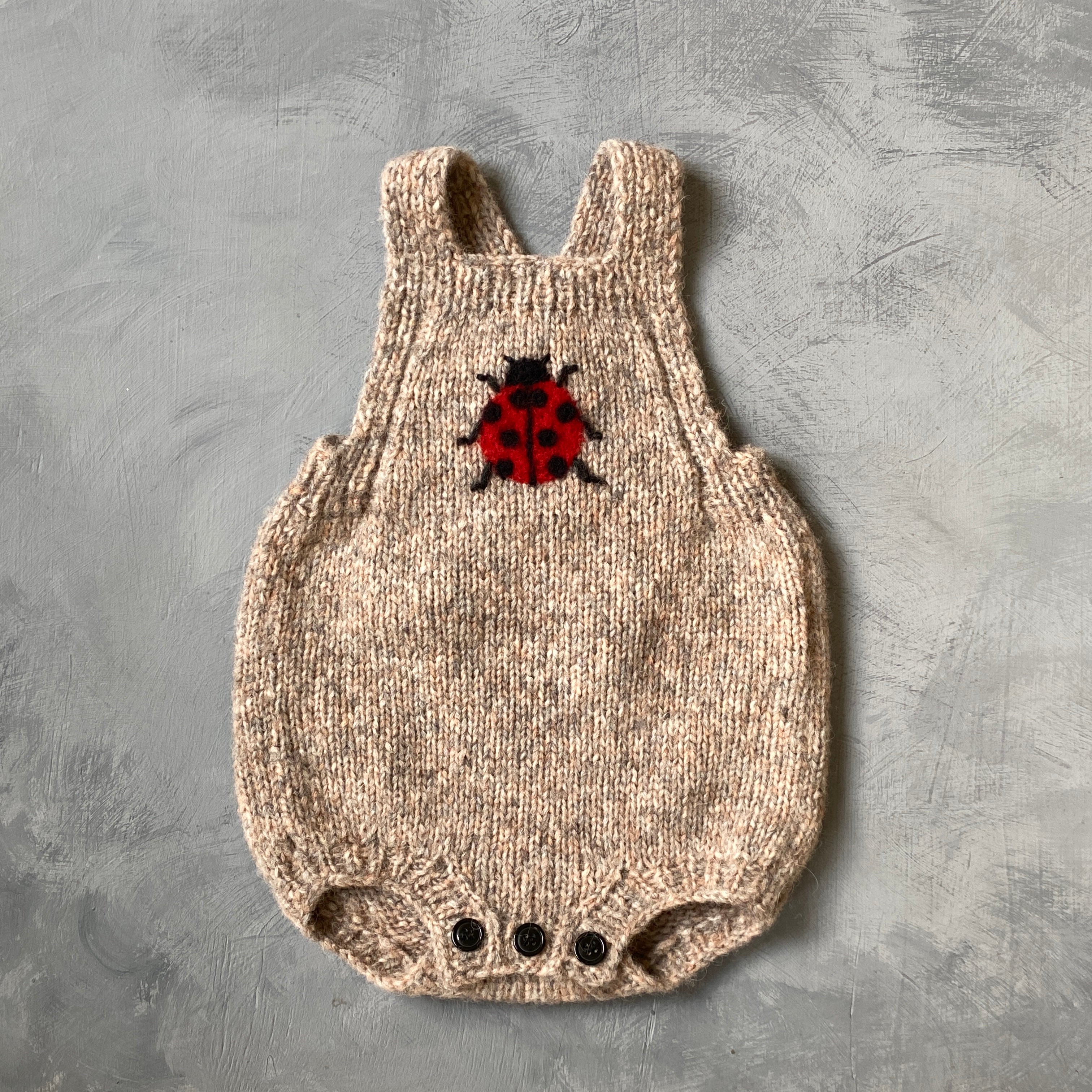 Ladybug romper | Beigebrown