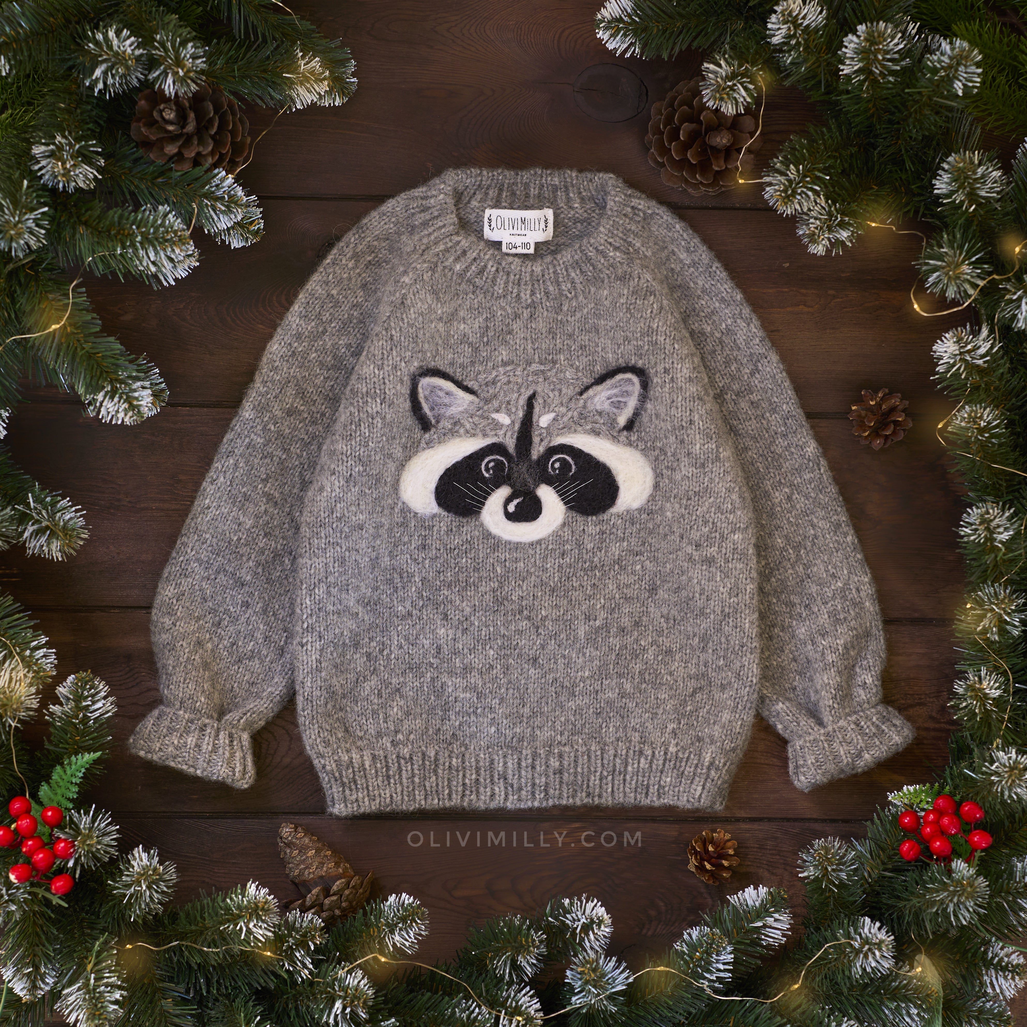 Raccoon jumper | Dark grey
