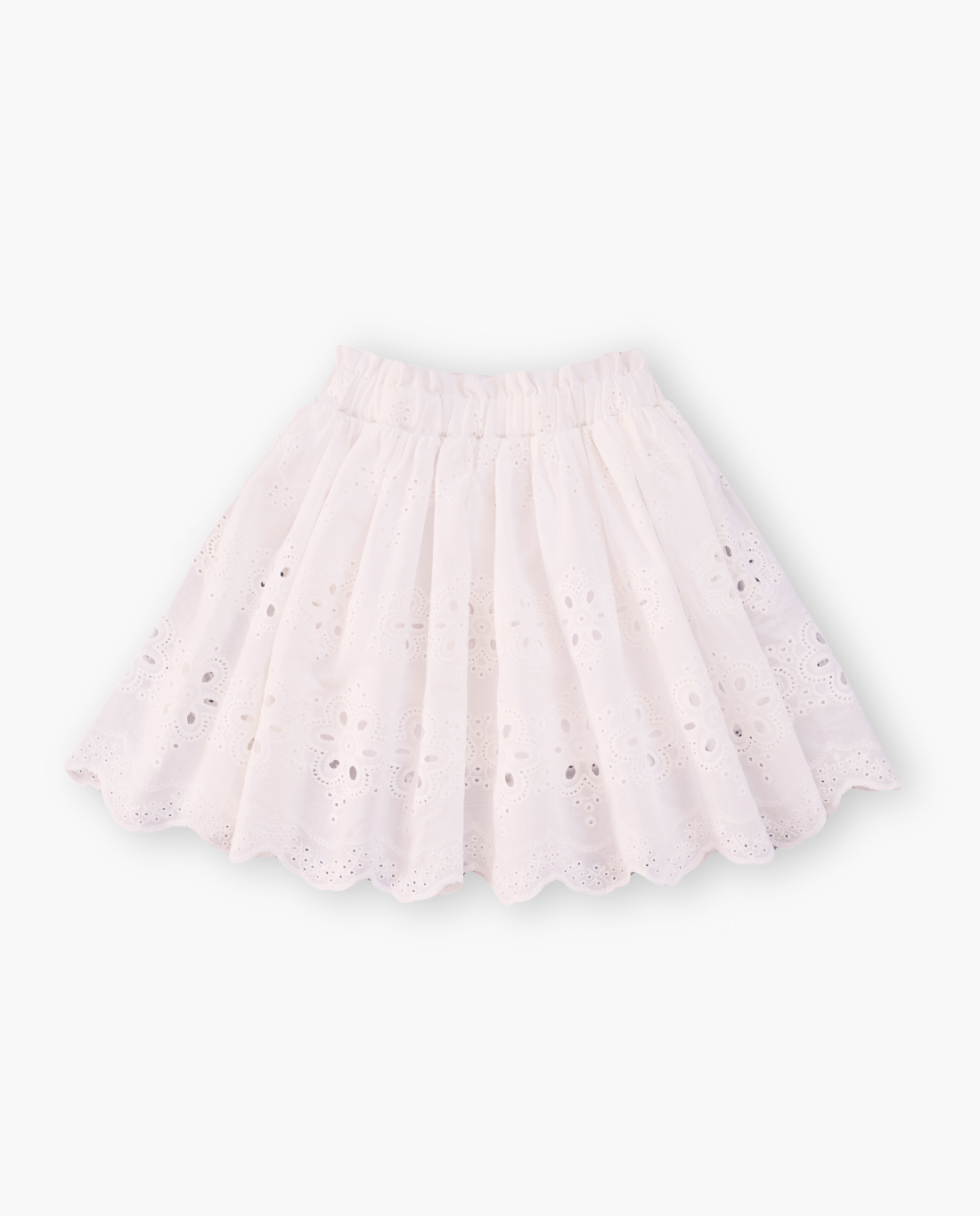 Broderie Anglaise Skirt | White | In Stock ( 4-5 y)