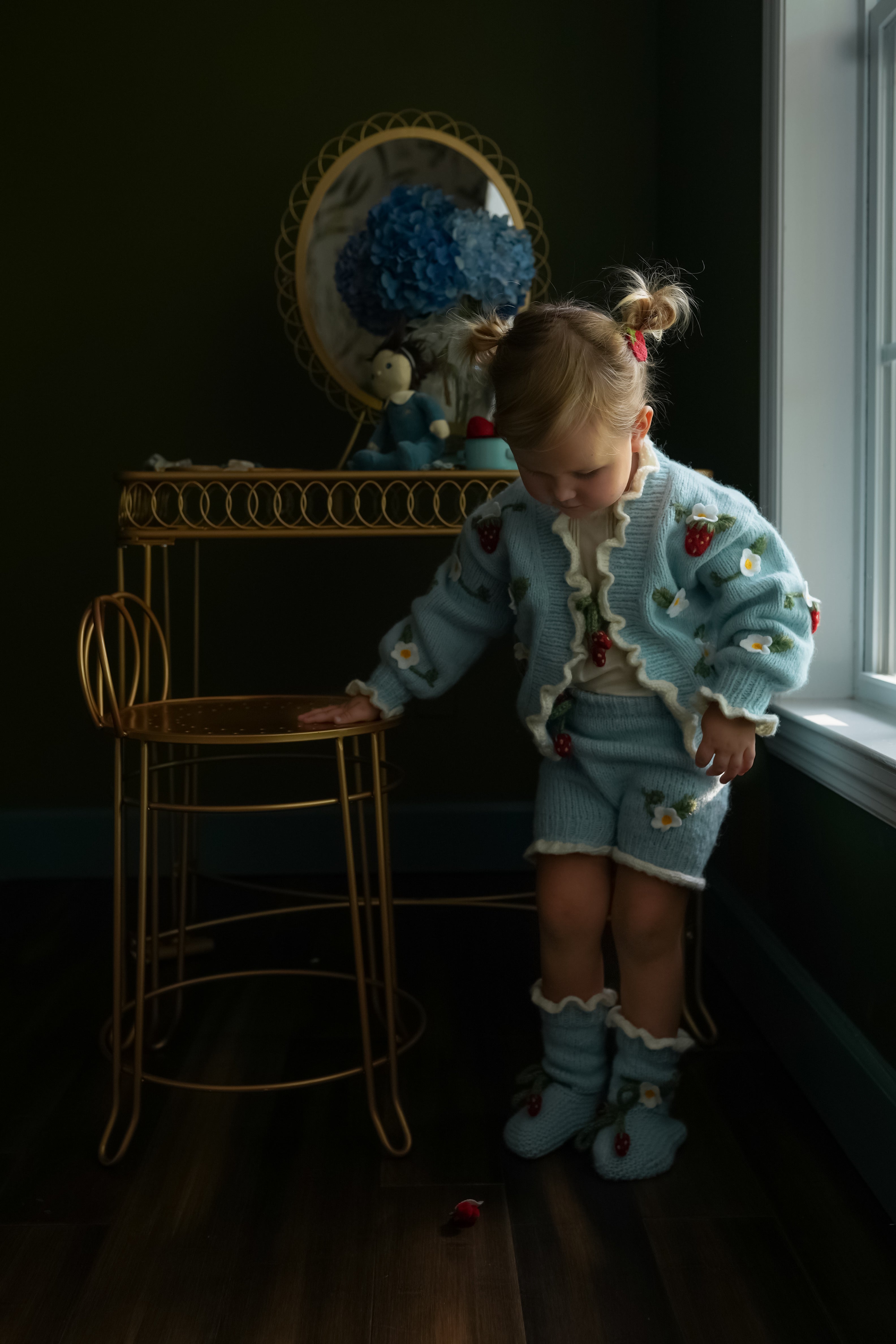 Strawberries Shorts | Blue