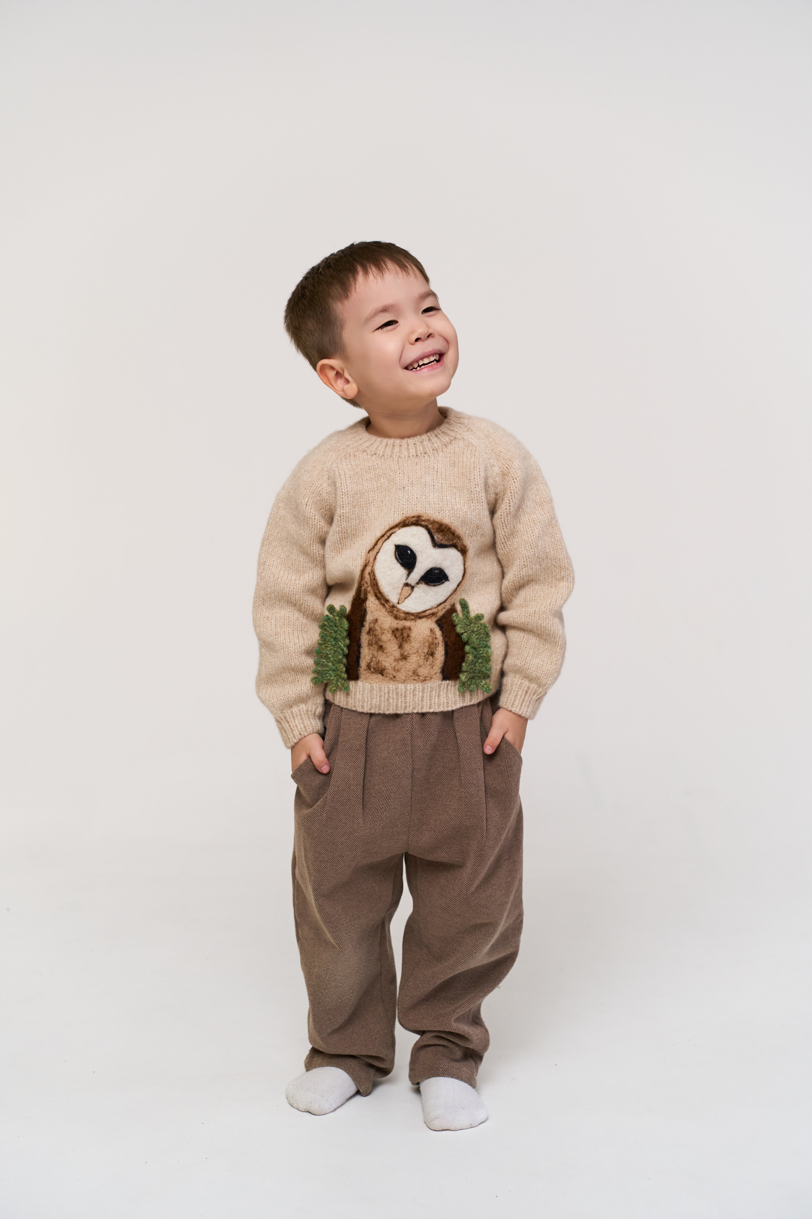 Owl Jumper | Wheat