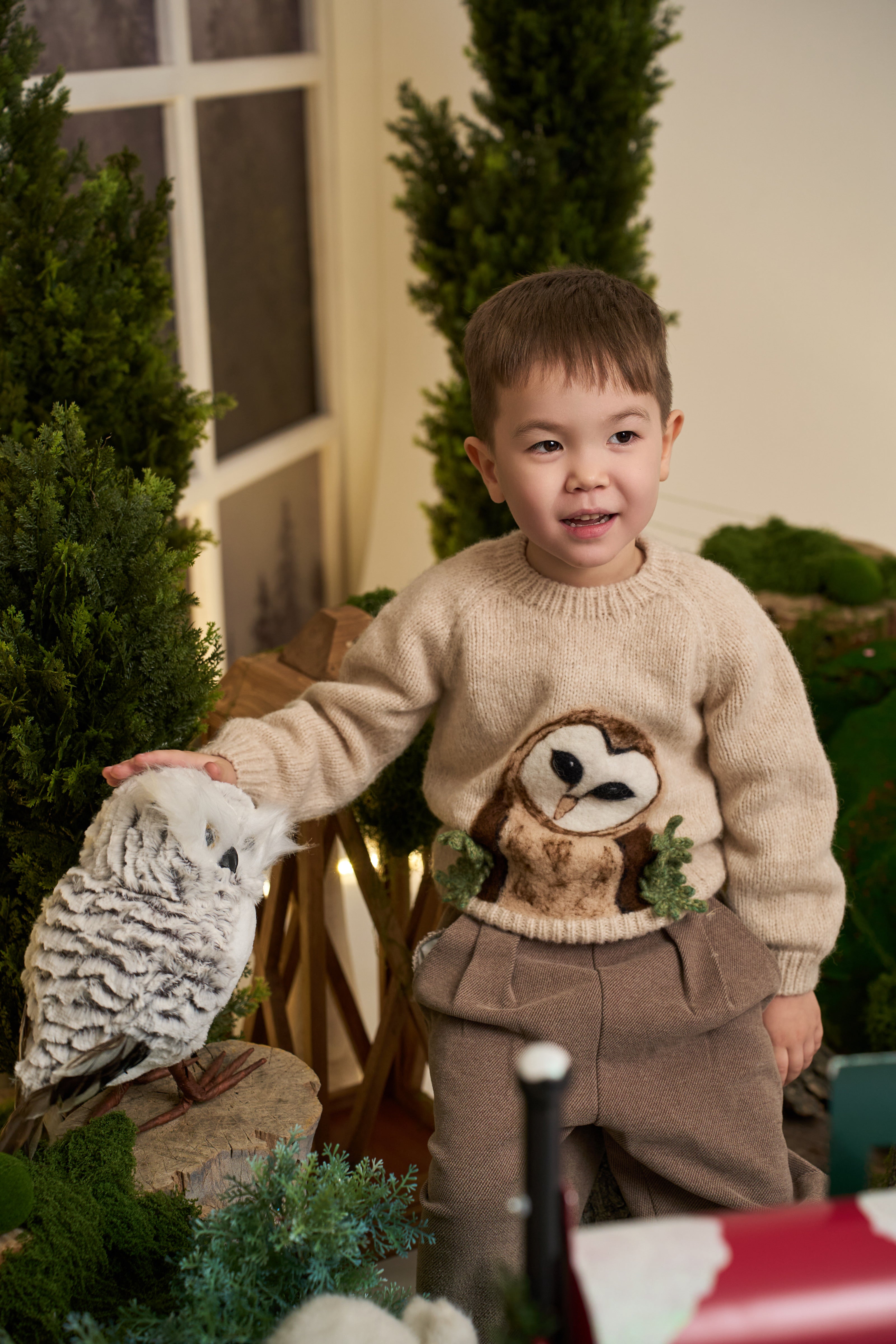 Owl Jumper | Wheat