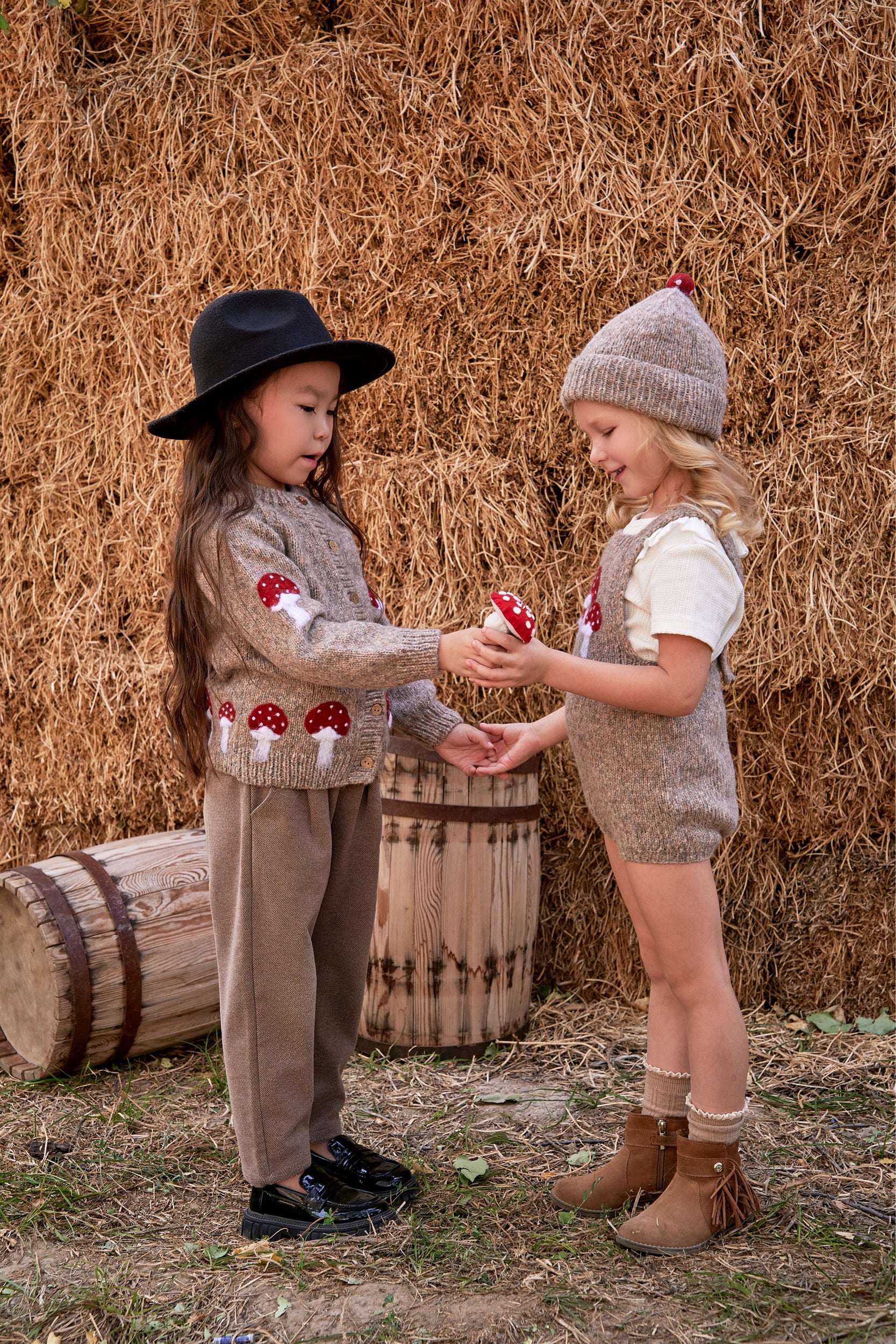 Mushrooms Hat | Beigebrown