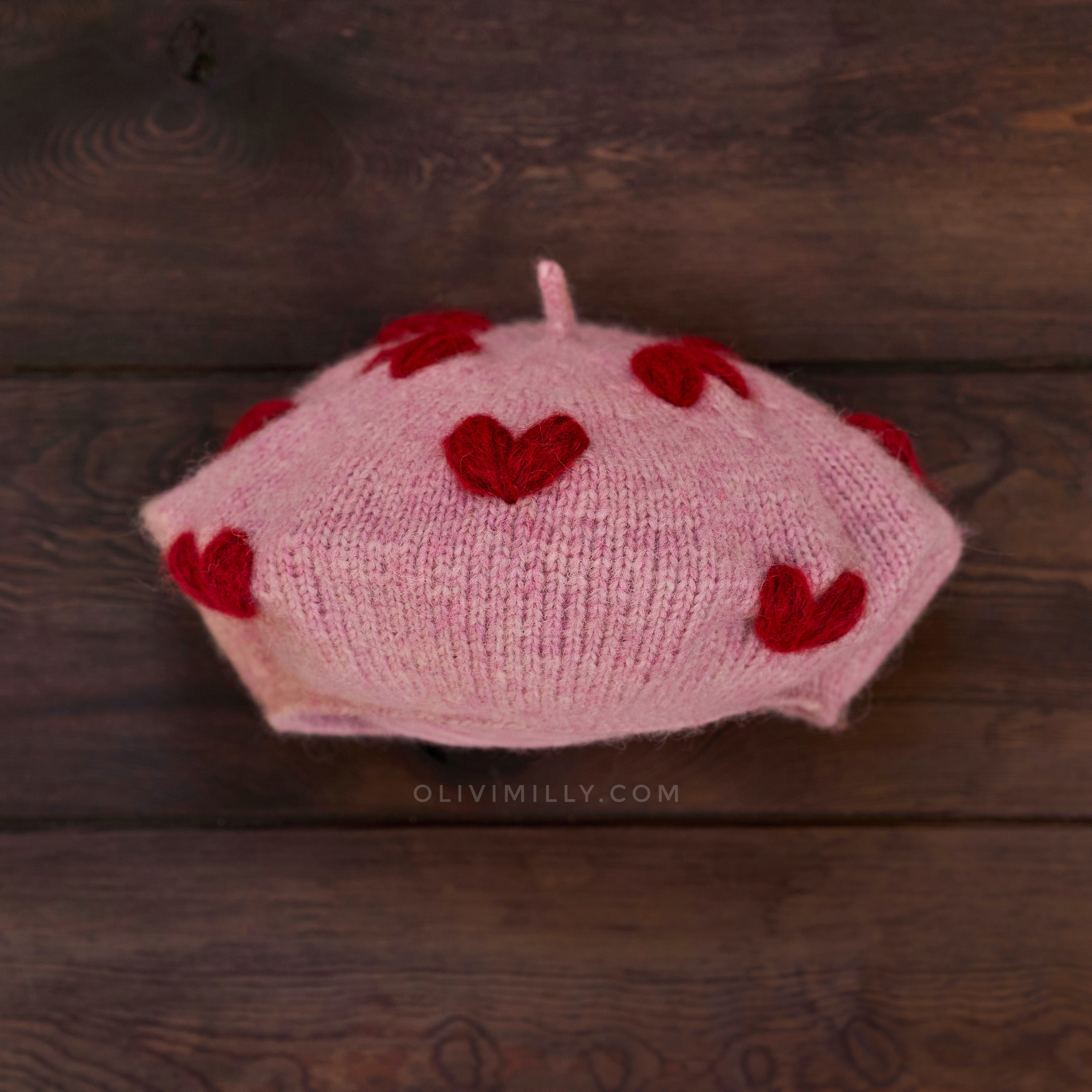 Sweetheart Beret |powder pink| in stock