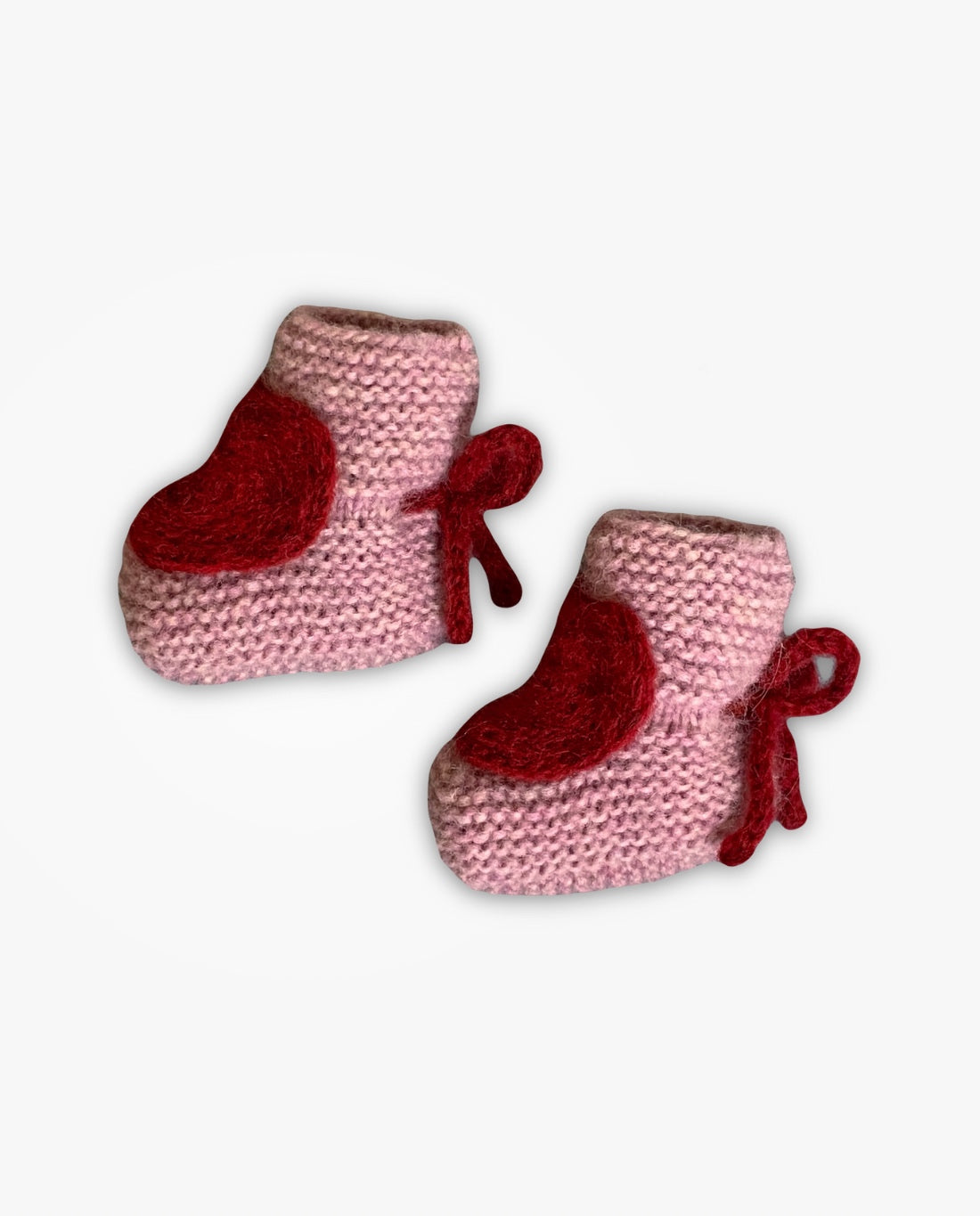 Sweetheart Booties |powder pink| in stock (3-6m)
