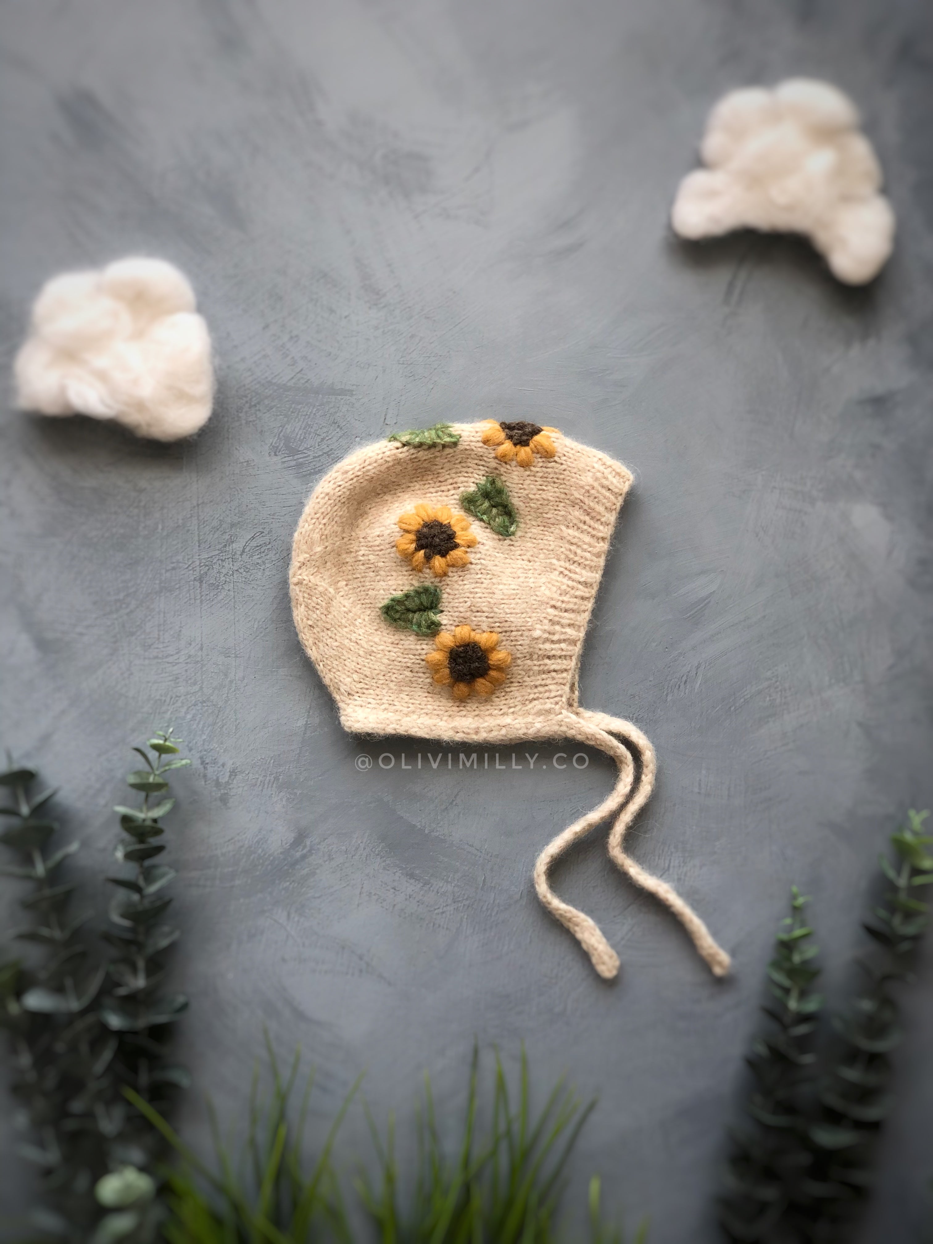 Sunflowers bonnet | Wheat