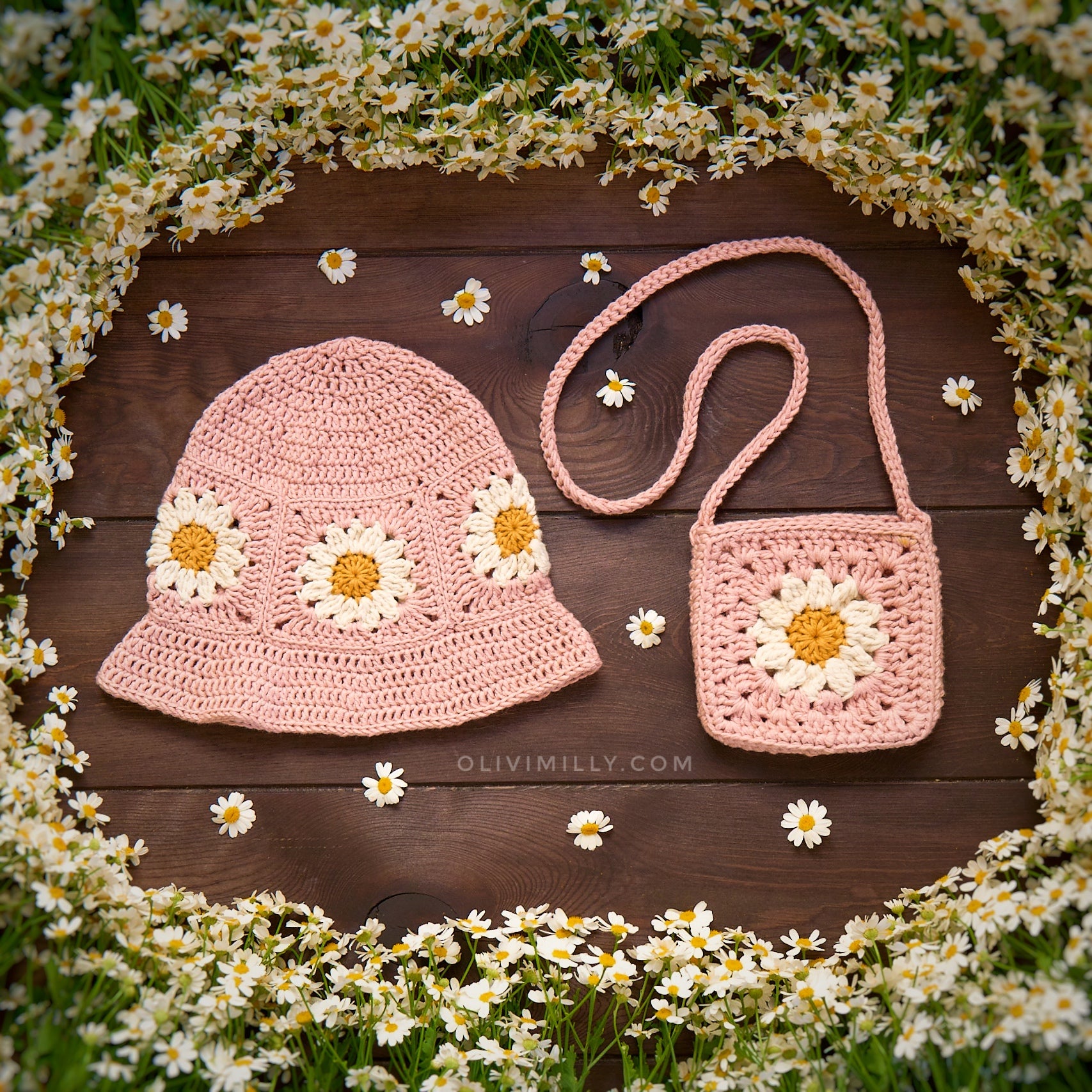 Daisy Bag | Powder rose