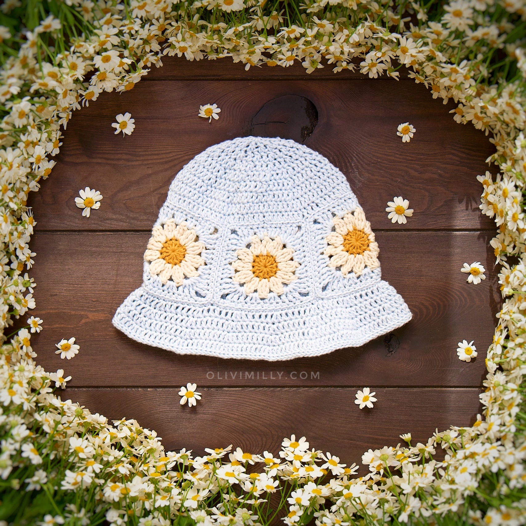Daisy hat | Baby bluе