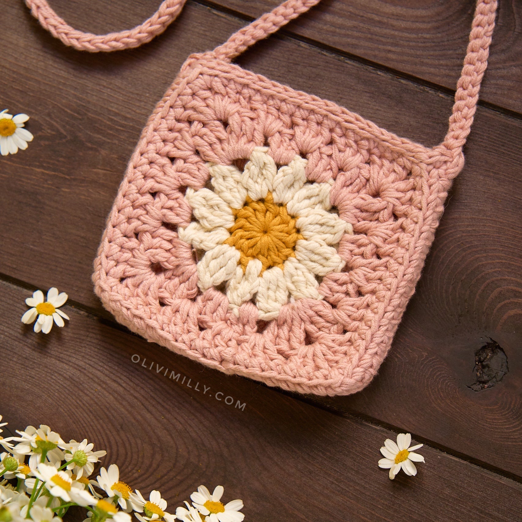 Daisy Bag | Powder rose