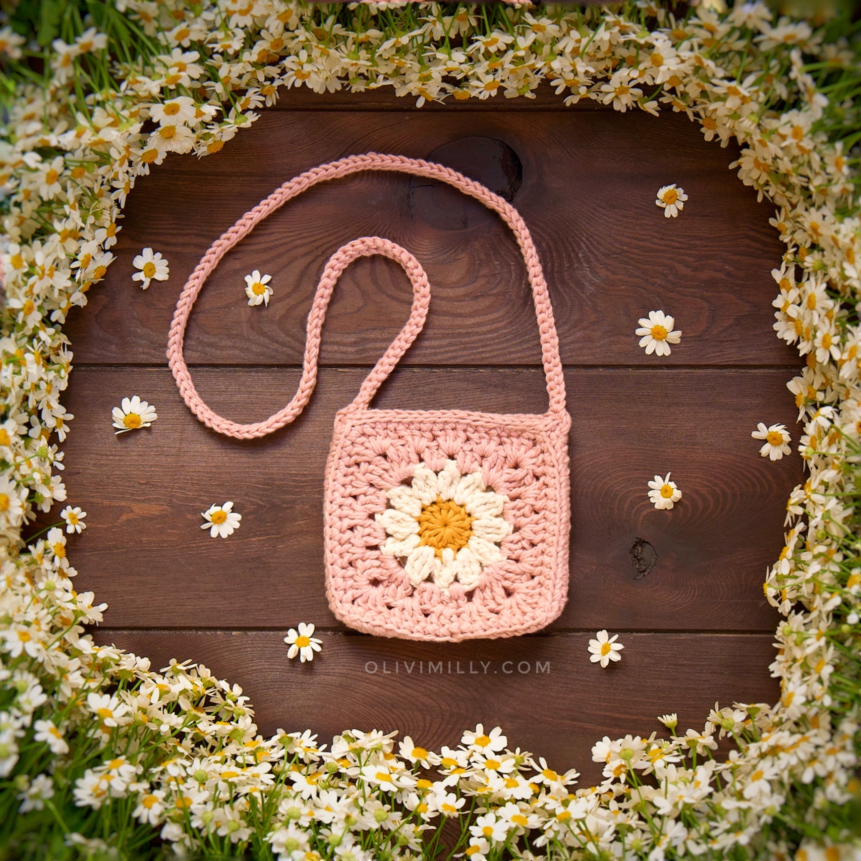 Daisy Bag | Powder rose