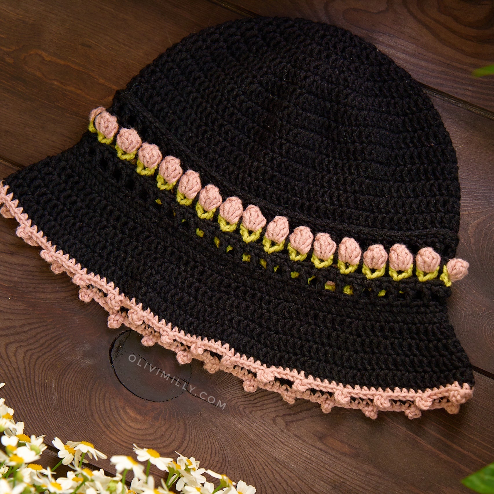 Tulips Hat | Black