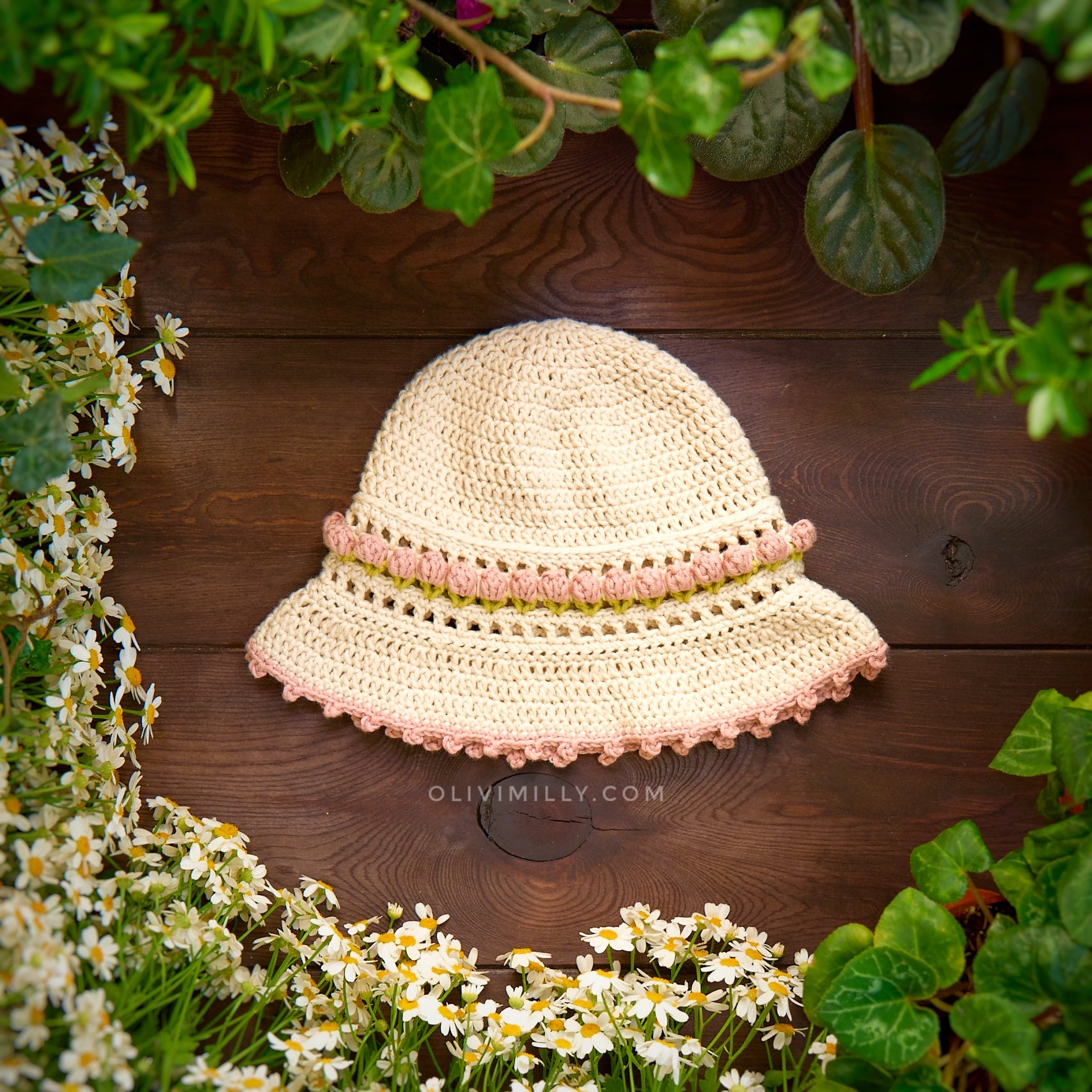 Tulips Hat | Cream