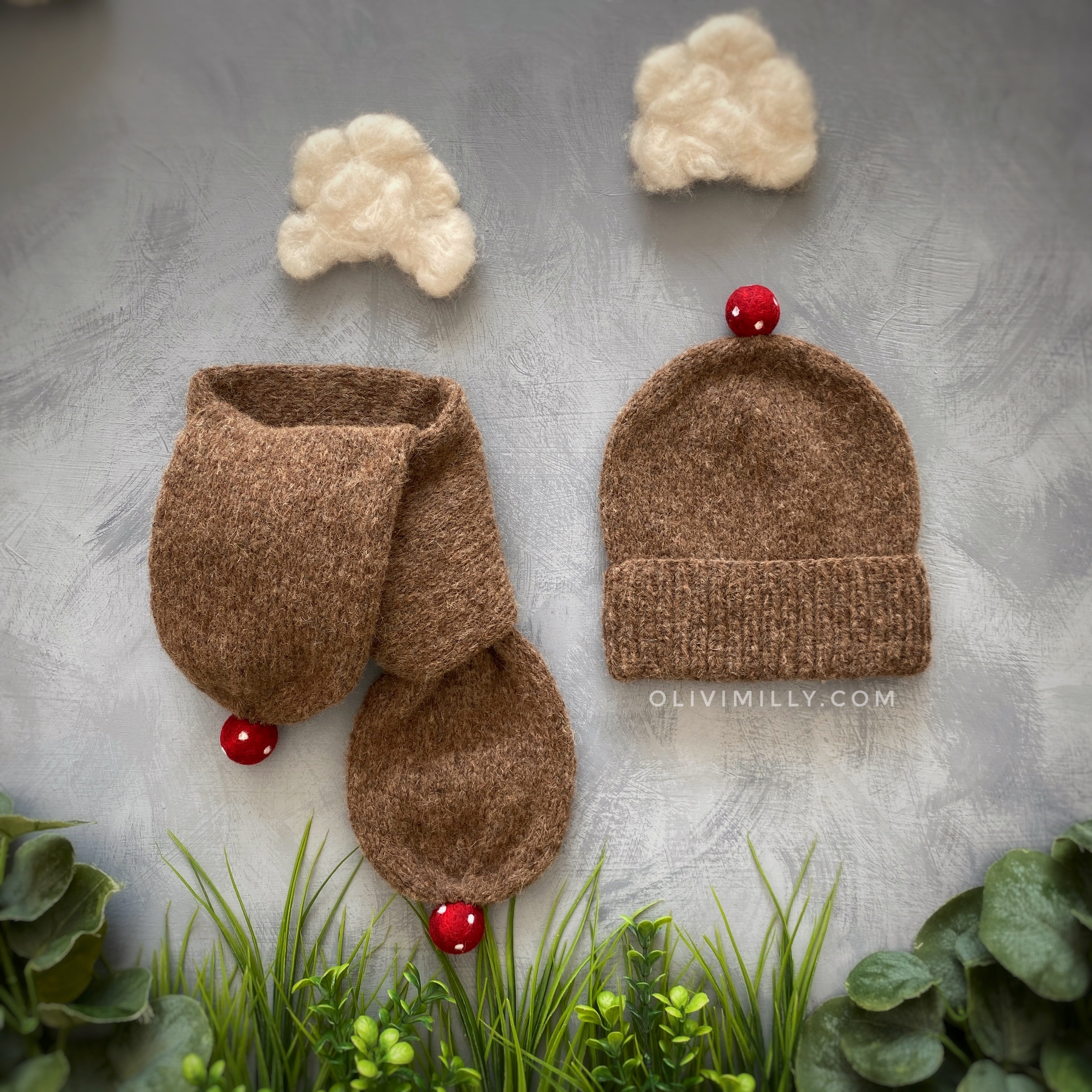 Mushrooms Hat | Brown
