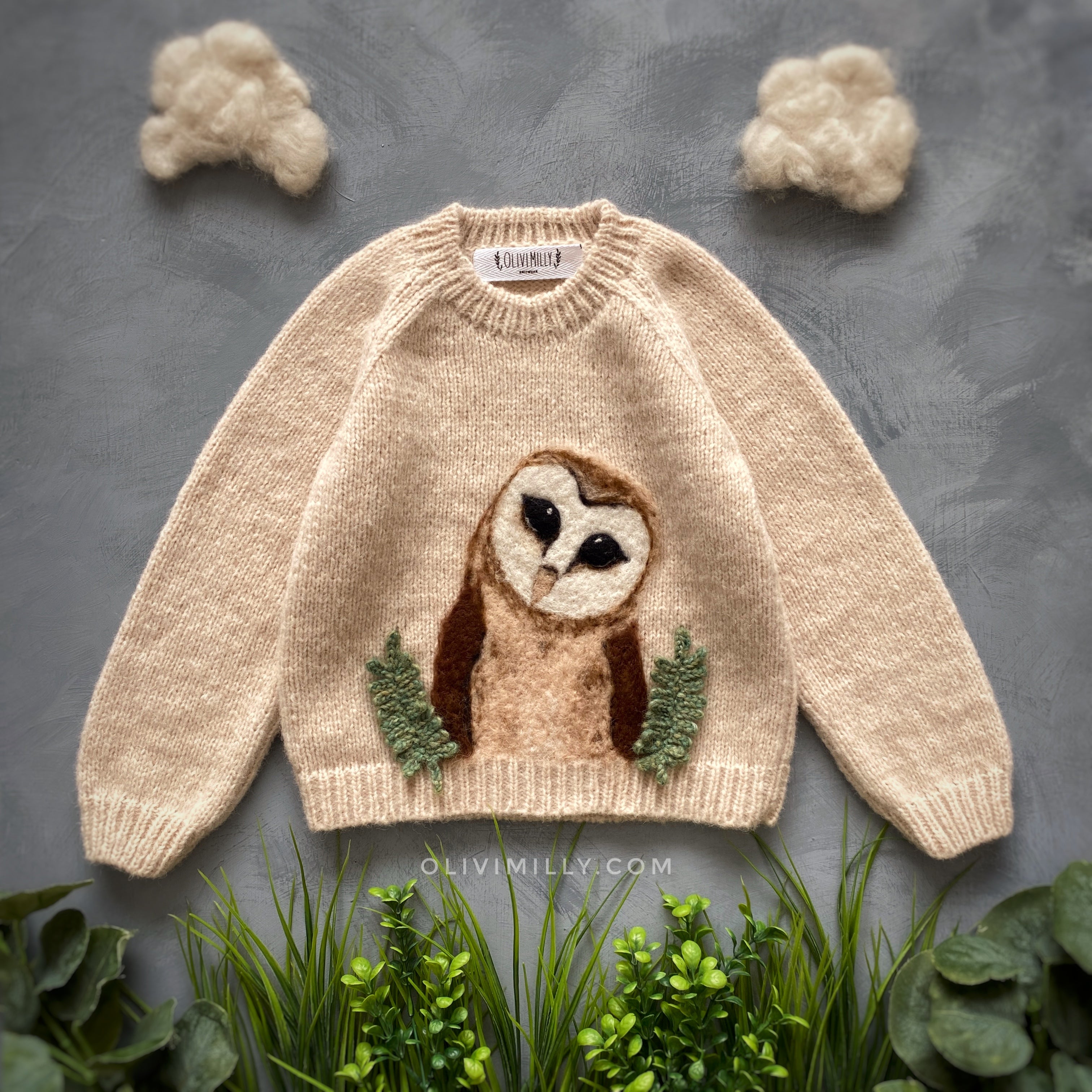 Owl Jumper | Wheat