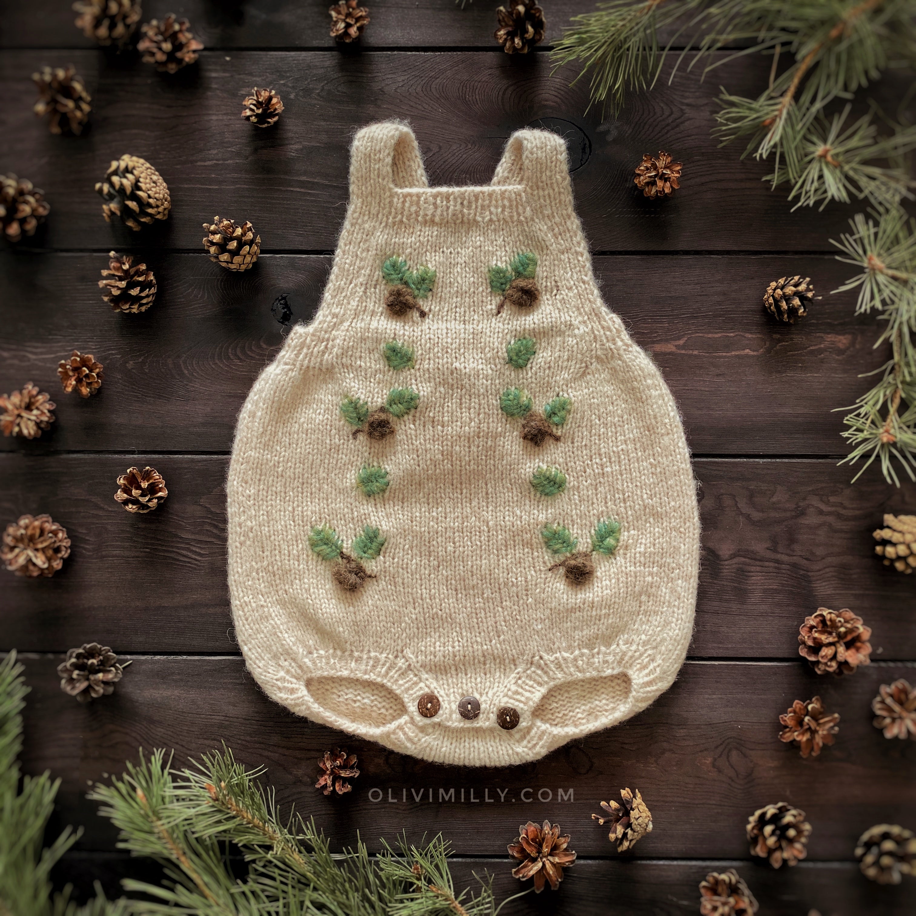 Spruce romper | Wheat