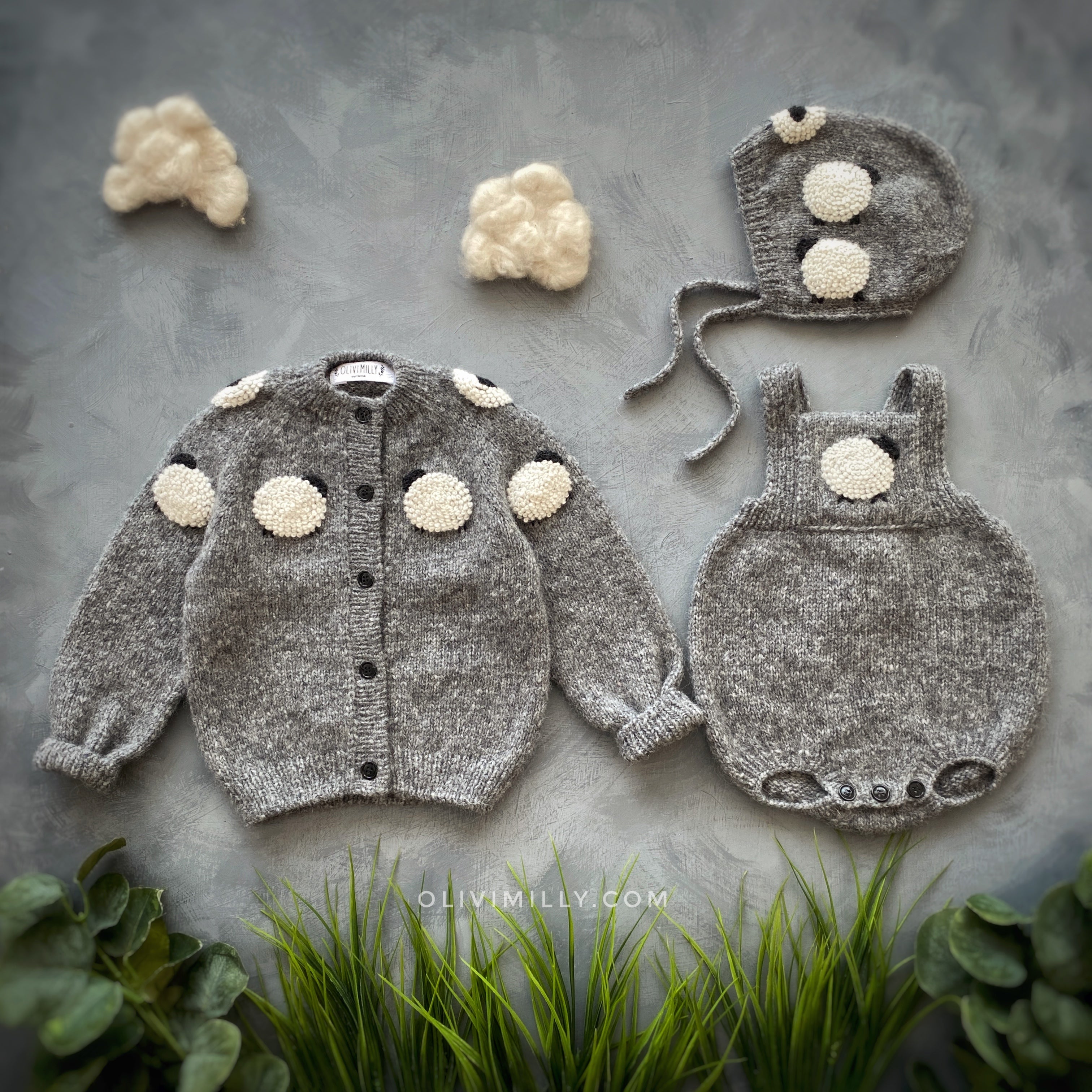 Sheeps cardigan | Dark grey