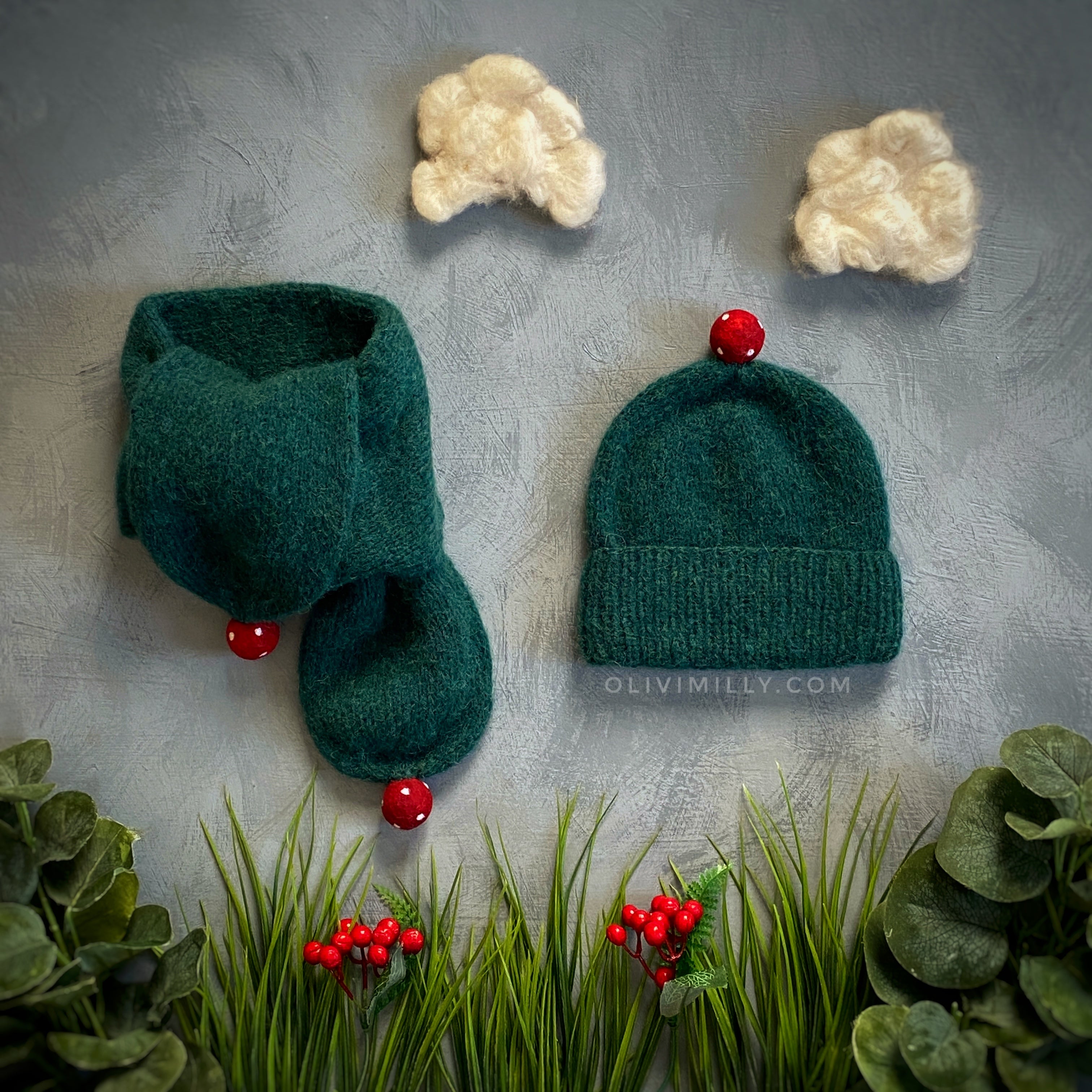 Mushrooms Hat | Emerald