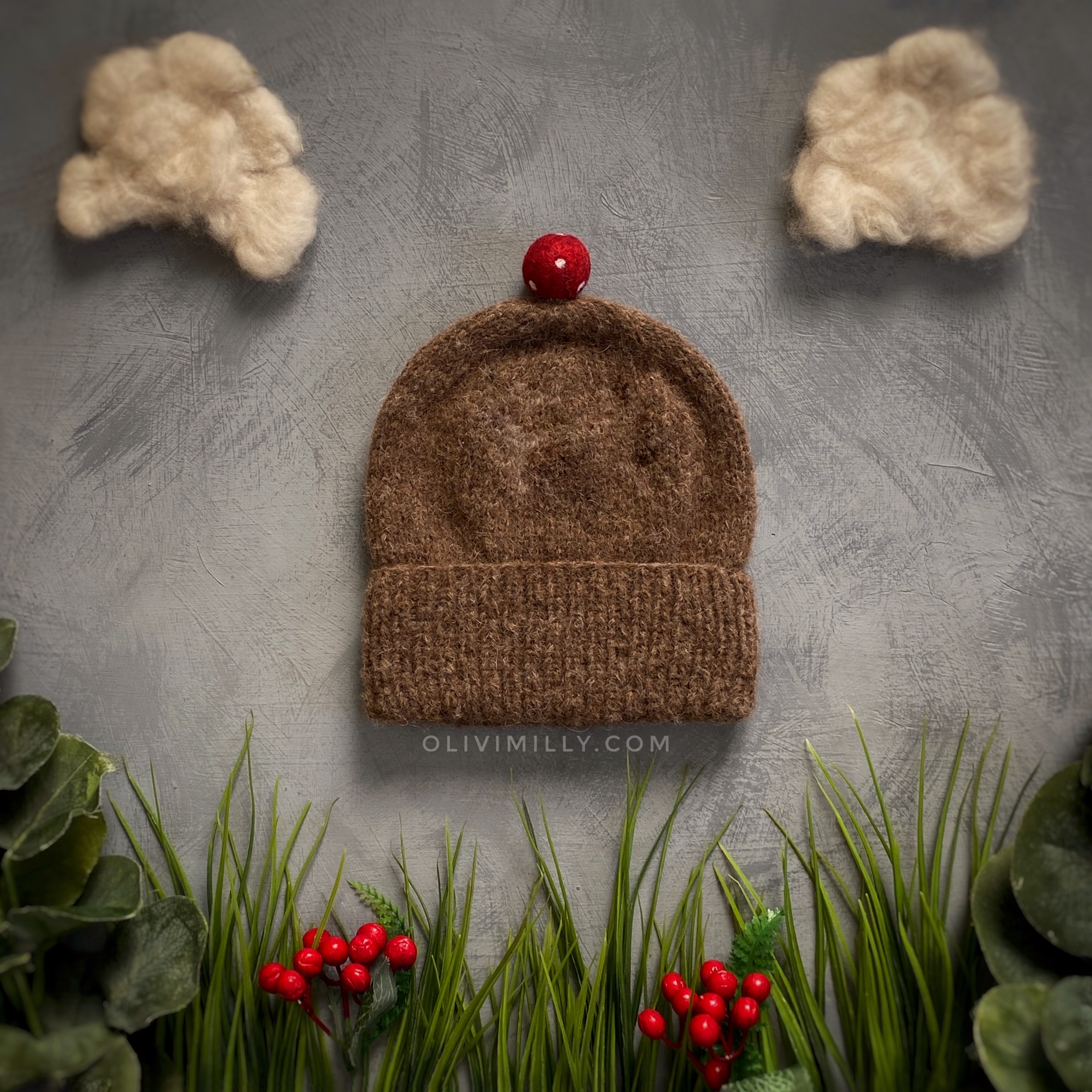Mushrooms Hat |brown| in stock (1-2y)