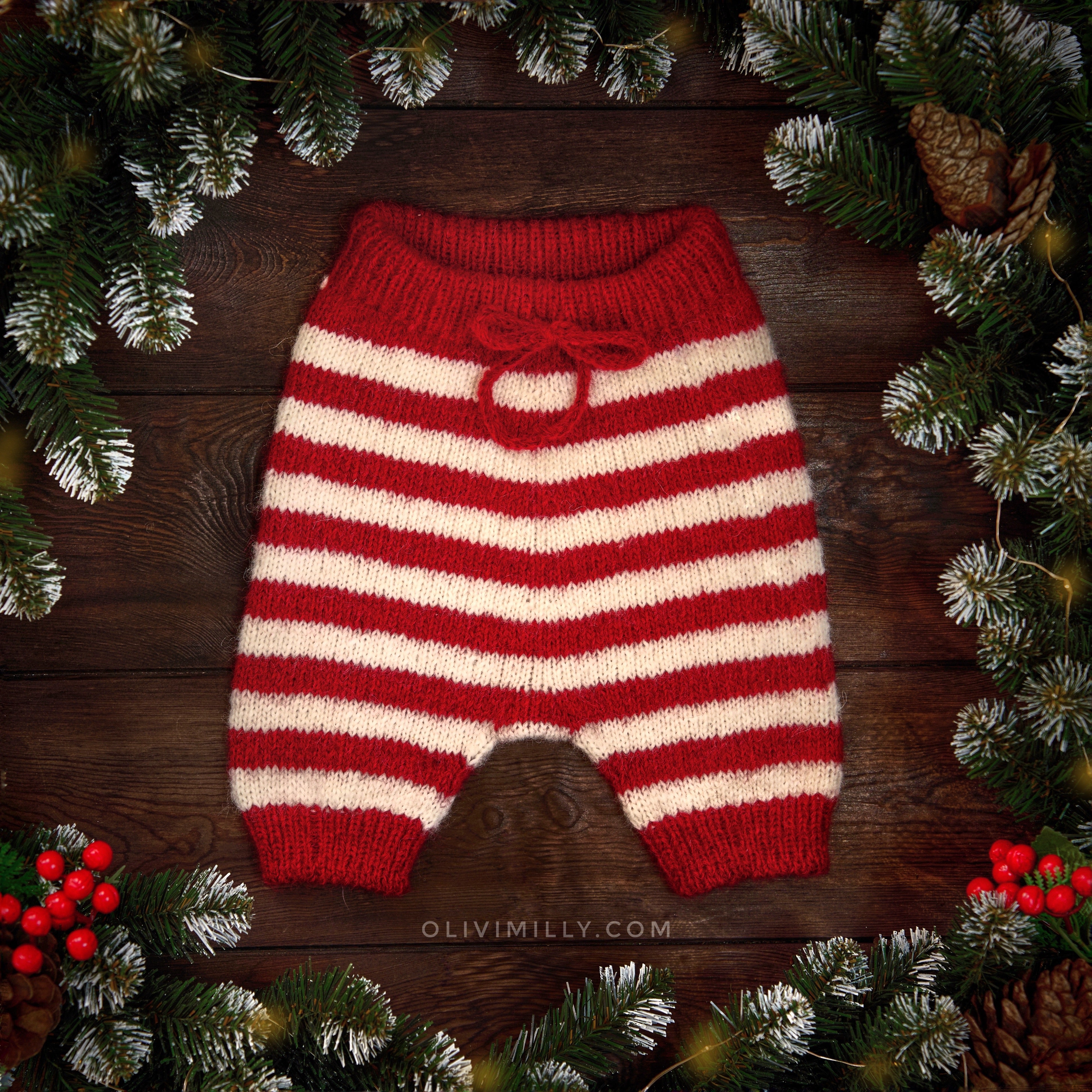 Striped Shorts | Red-White