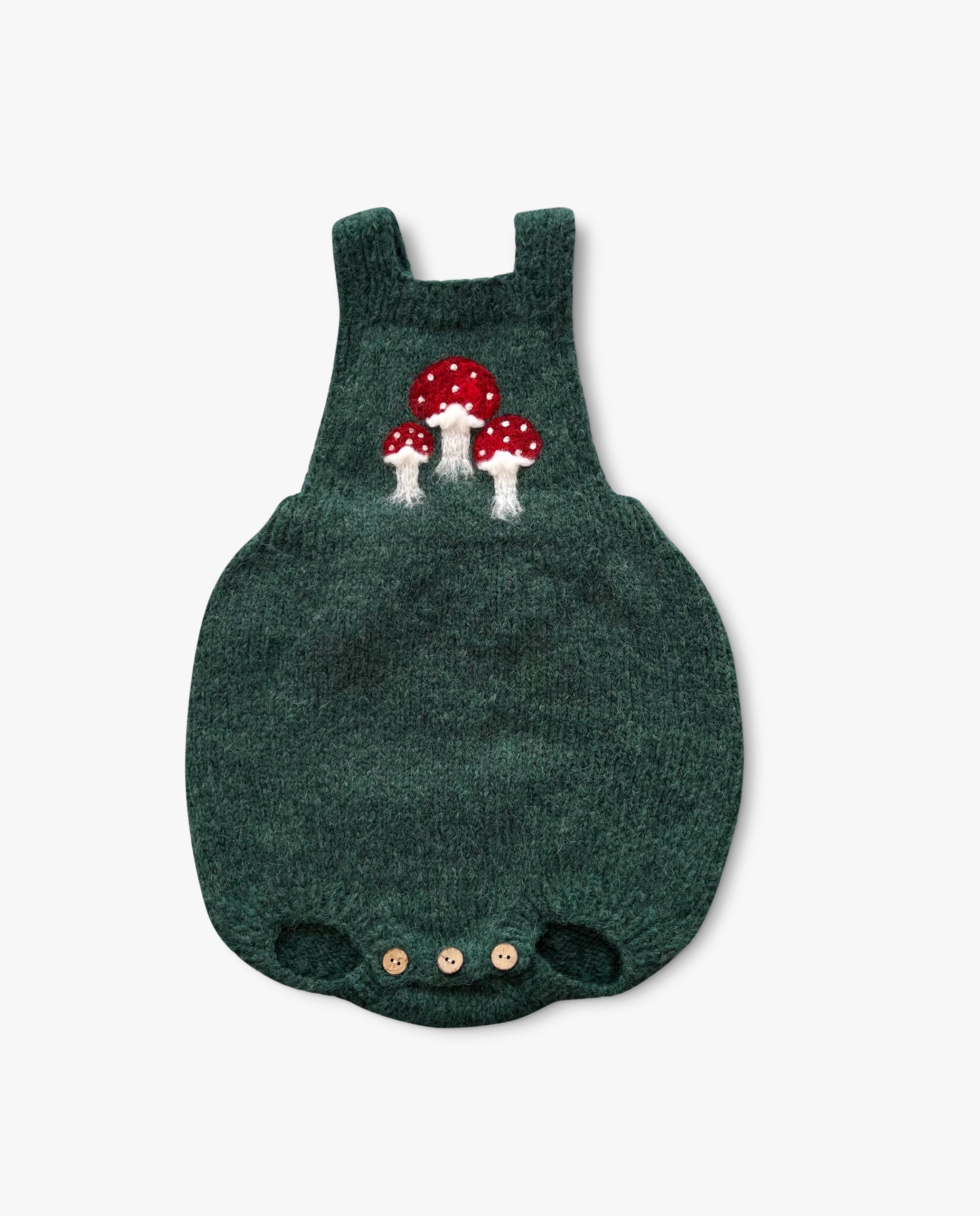 Mushrooms romper | Emerald