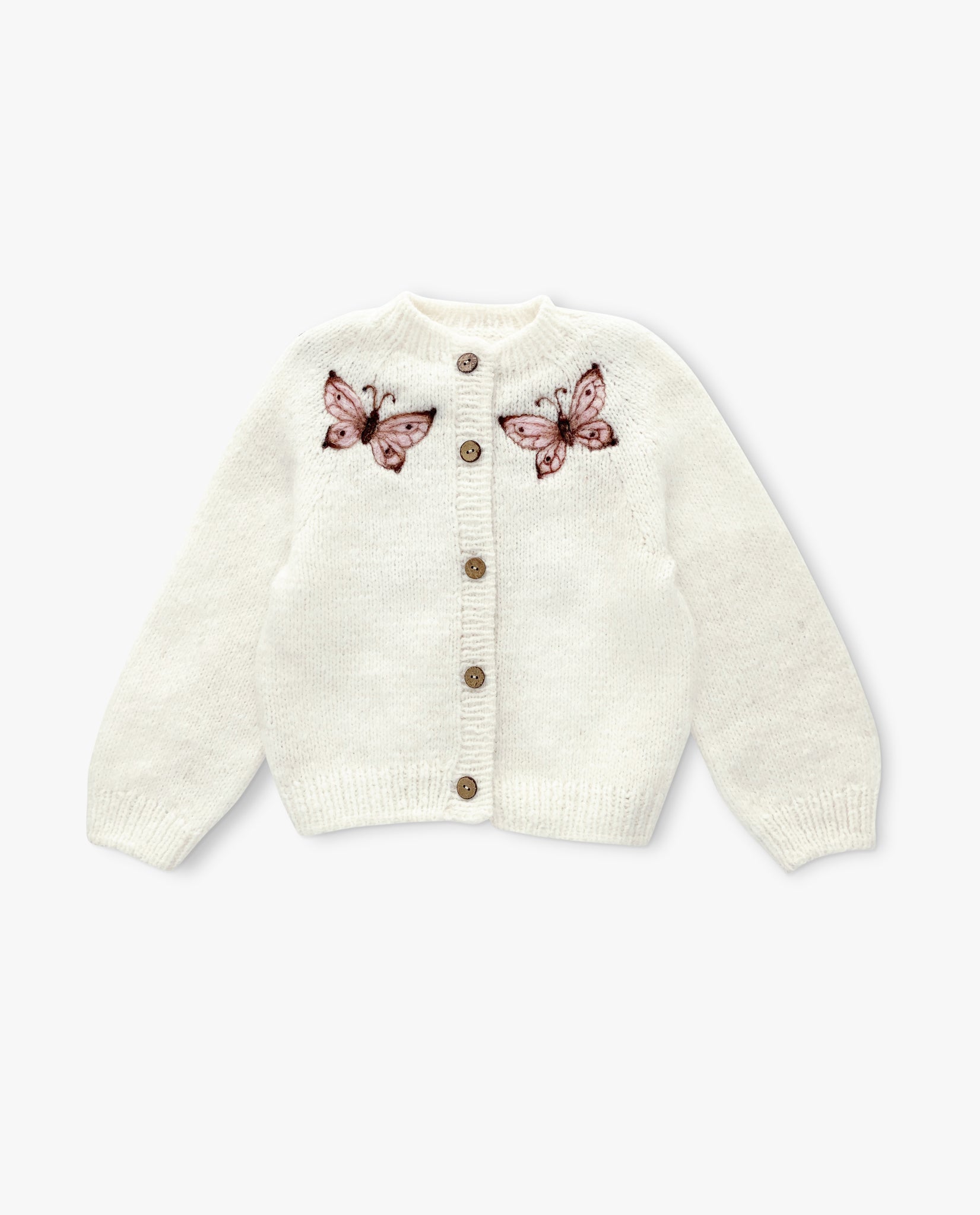 Butterflies cardigan | off white