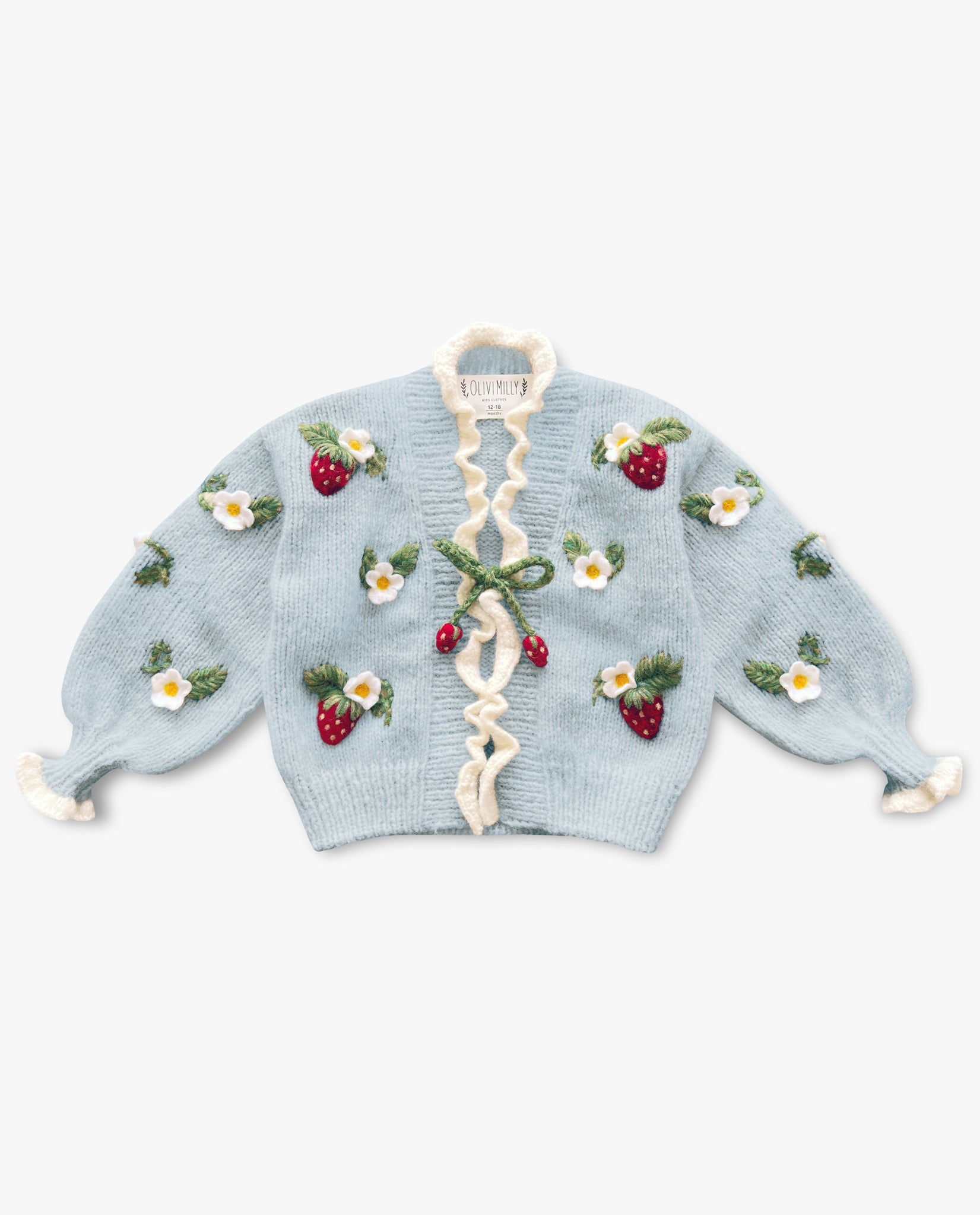 Strawberries Cardigan | Blue