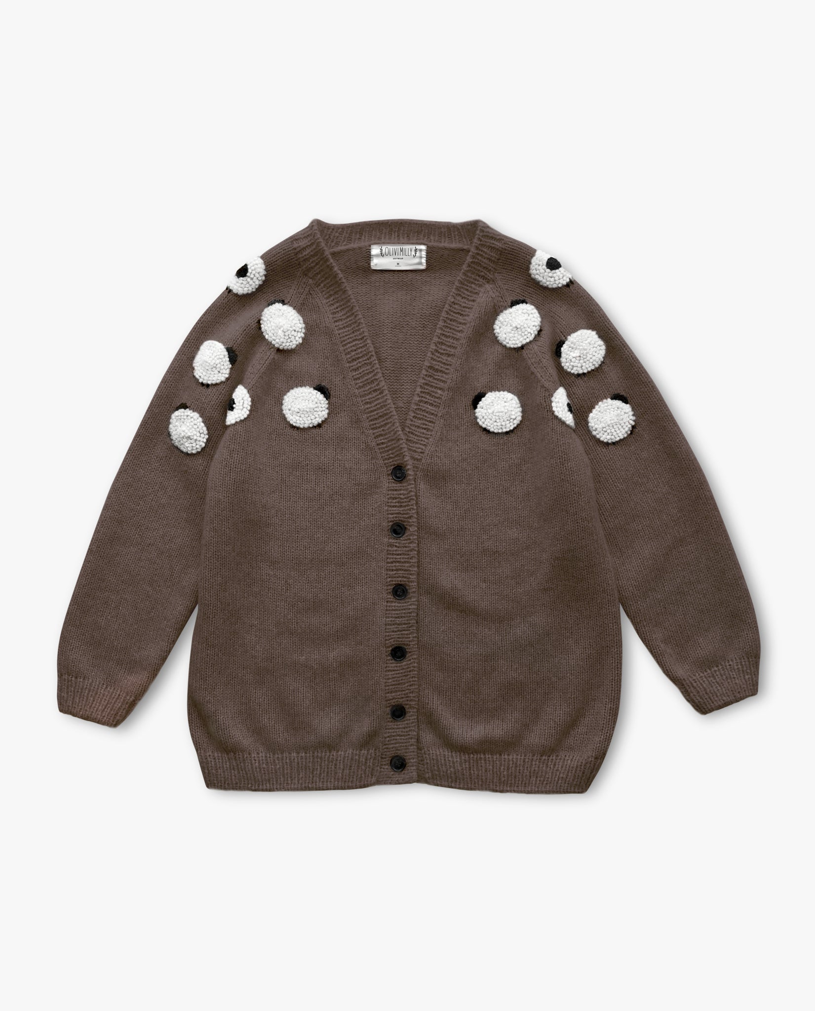 Adult Sheeps cardigan |brown| in stock (size L)