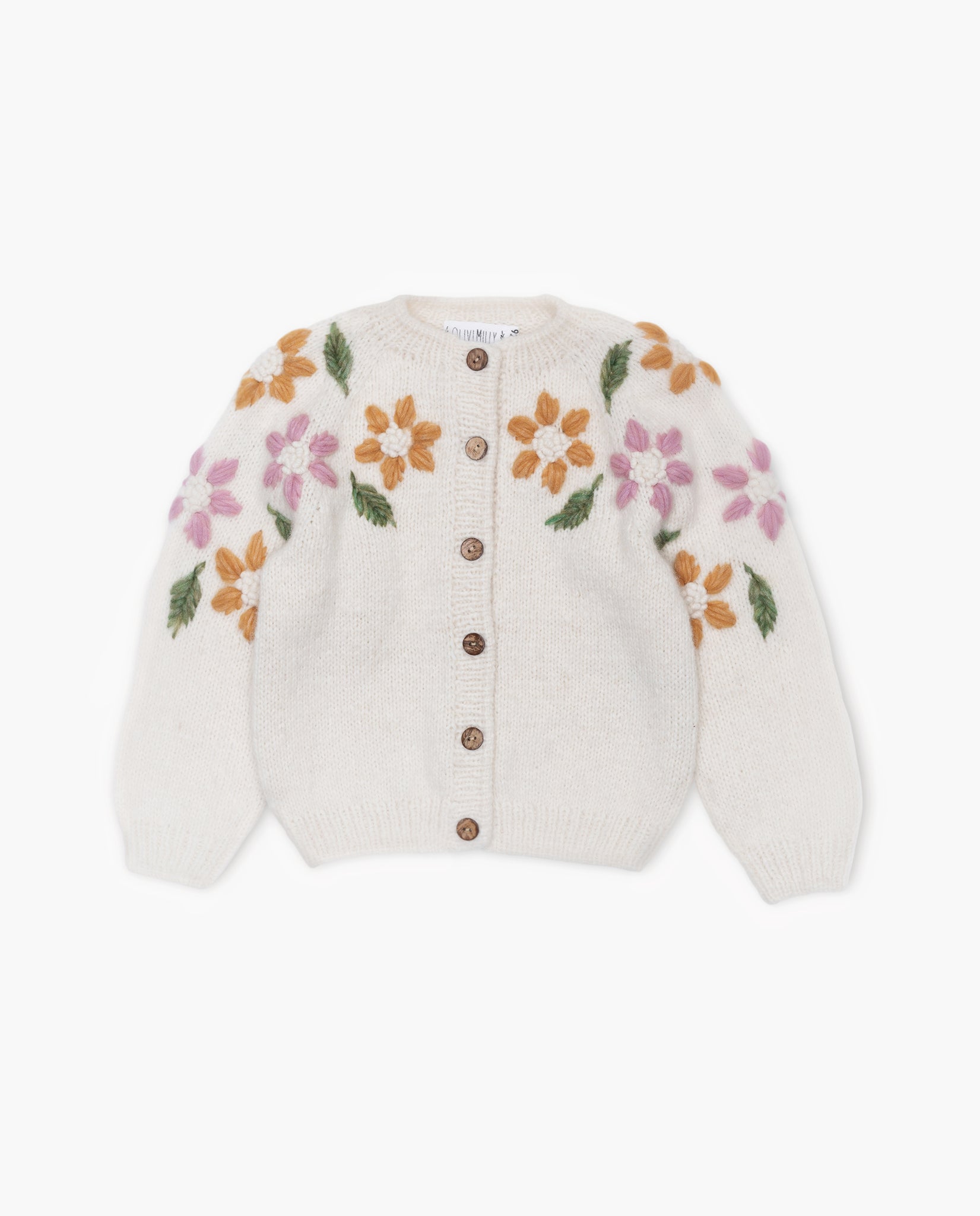Flower Rain cardigan | off white