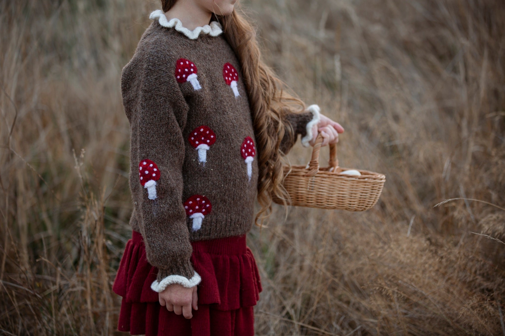 Mushrooms pullover | Brown