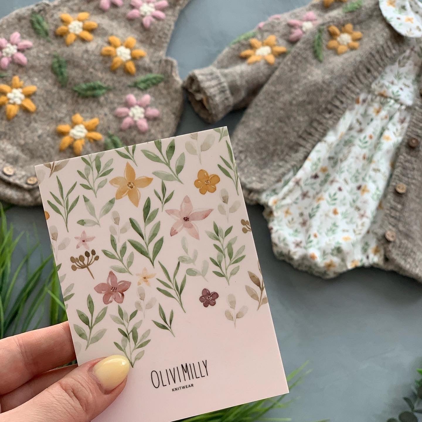 Flower Rain romper | Beigebrown