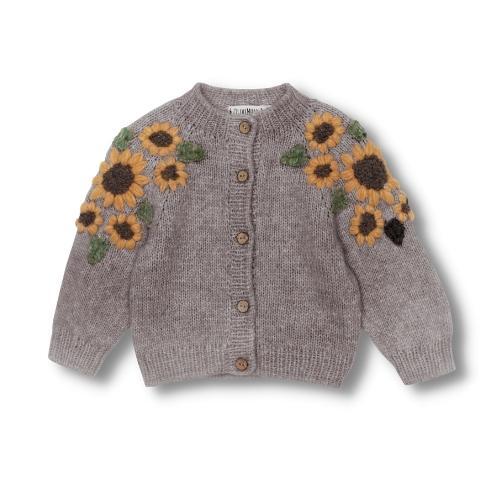 Sunflowers cardigan | Beigebrown
