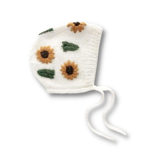 Sunflowers bonnet | Off white