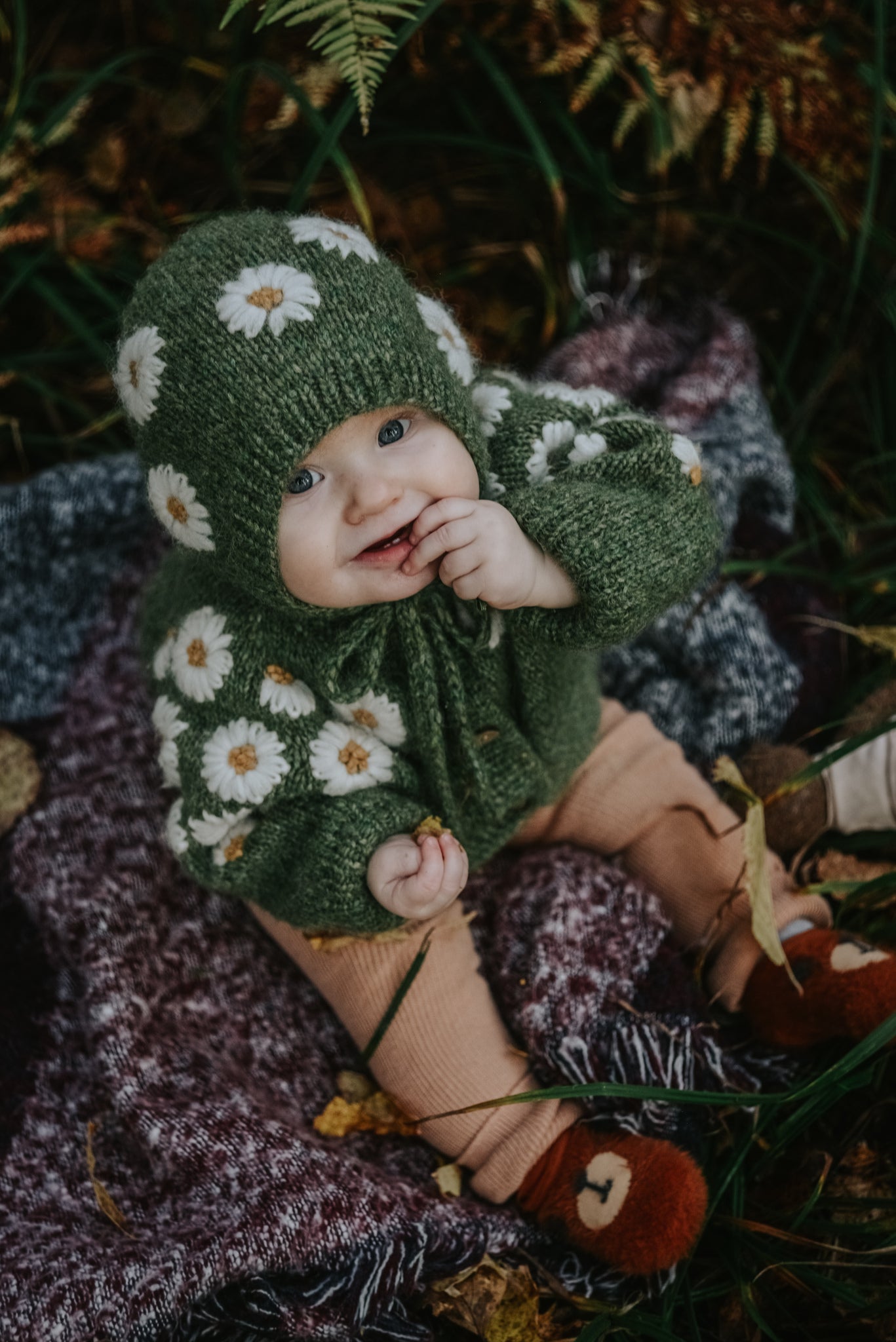 Chamomile bonnet | Moss Green